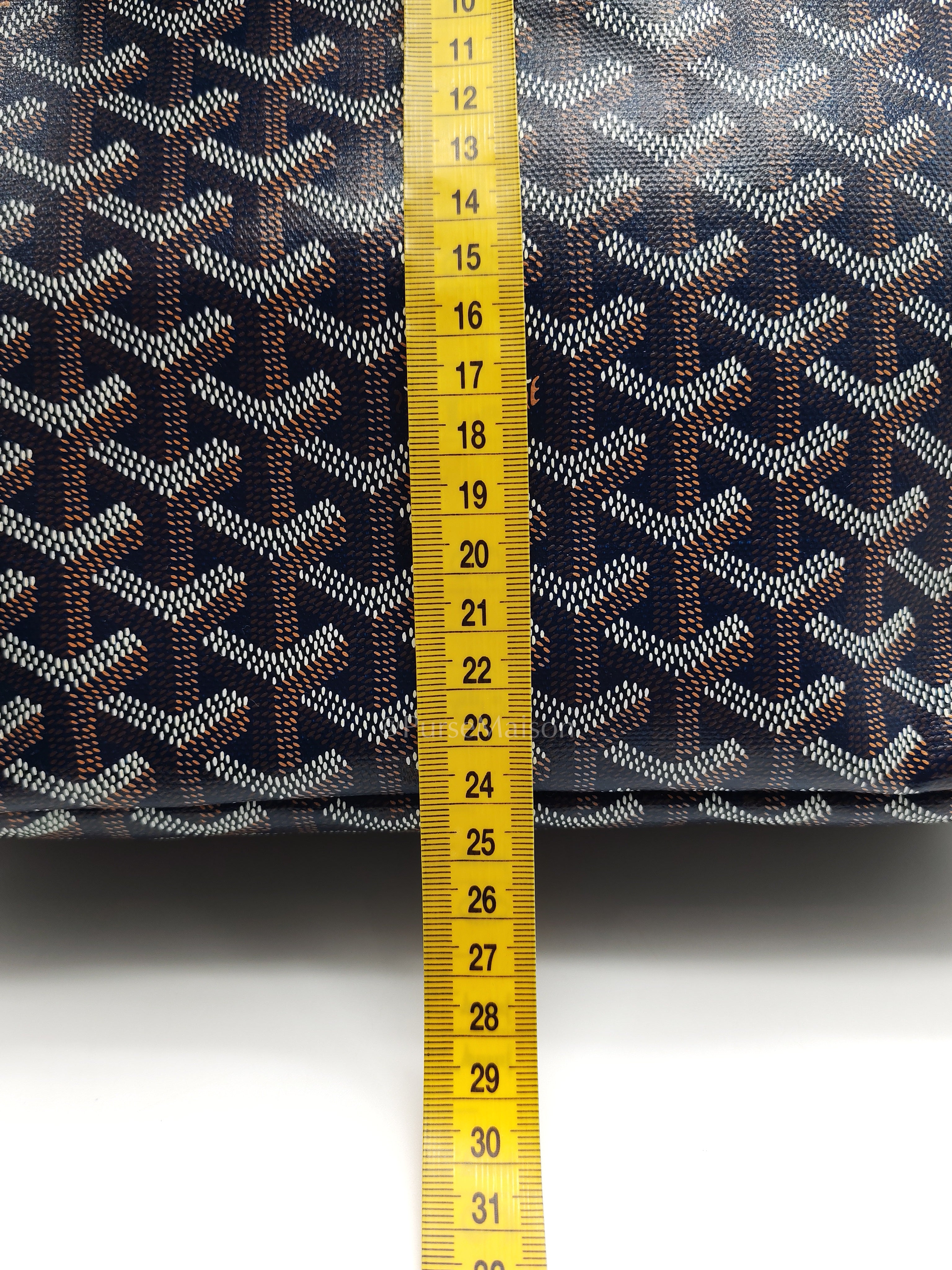 Artois PM in Navy Blue Goyardine Canvas Tote Bag