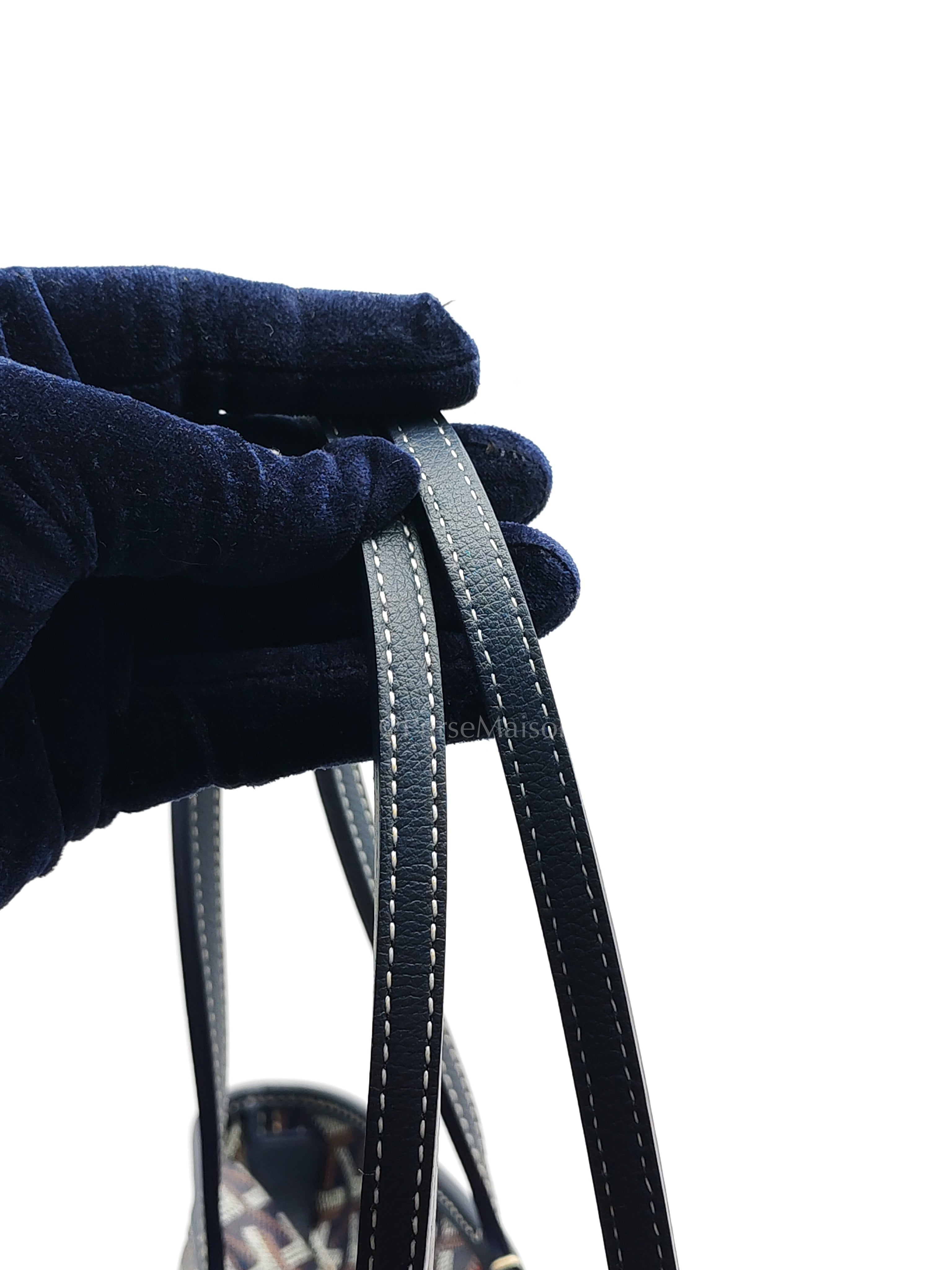 Artois PM in Navy Blue Goyardine Canvas Tote Bag