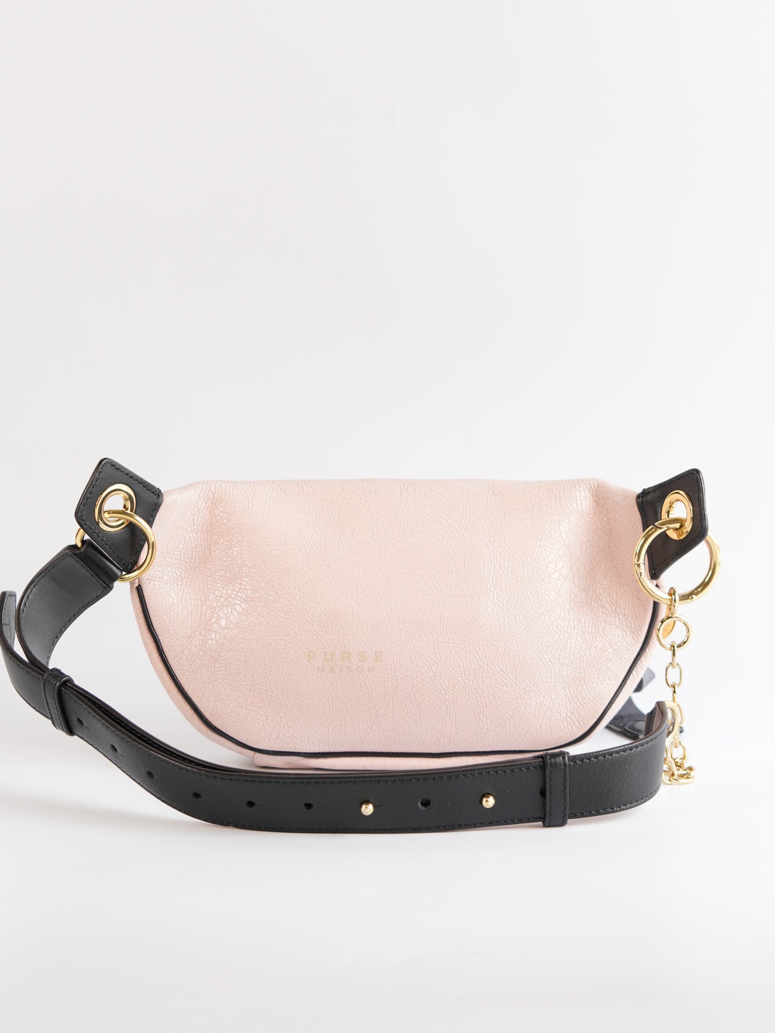 Whip Belt Bag in Light Pink Distressed Calfskin Leather | Purse Maison Luxury Bags Shop