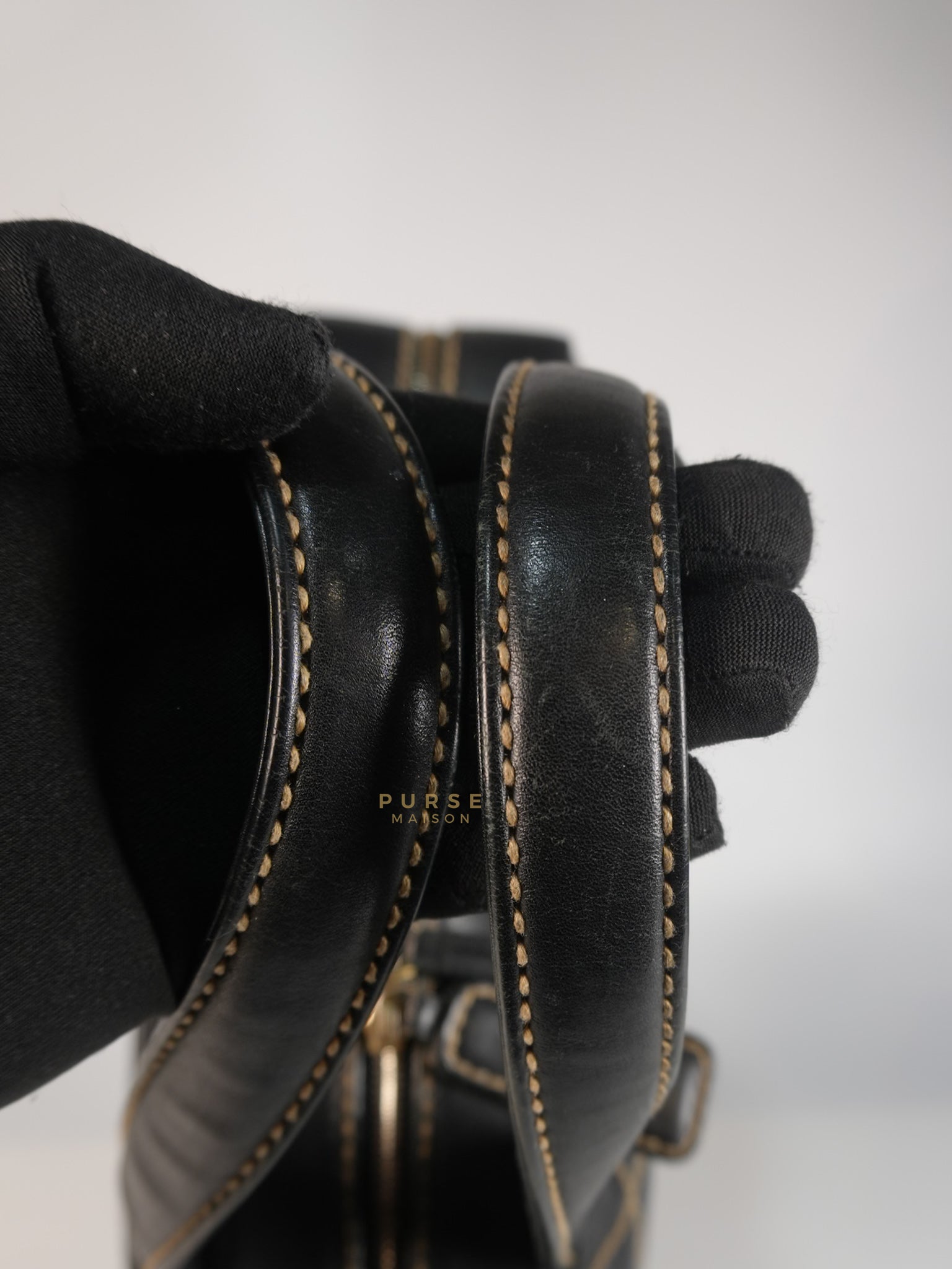 Wild Stitch Tote Bag in Black Calfskin Leather (Series 7) | Purse Maison Luxury Bags Shop