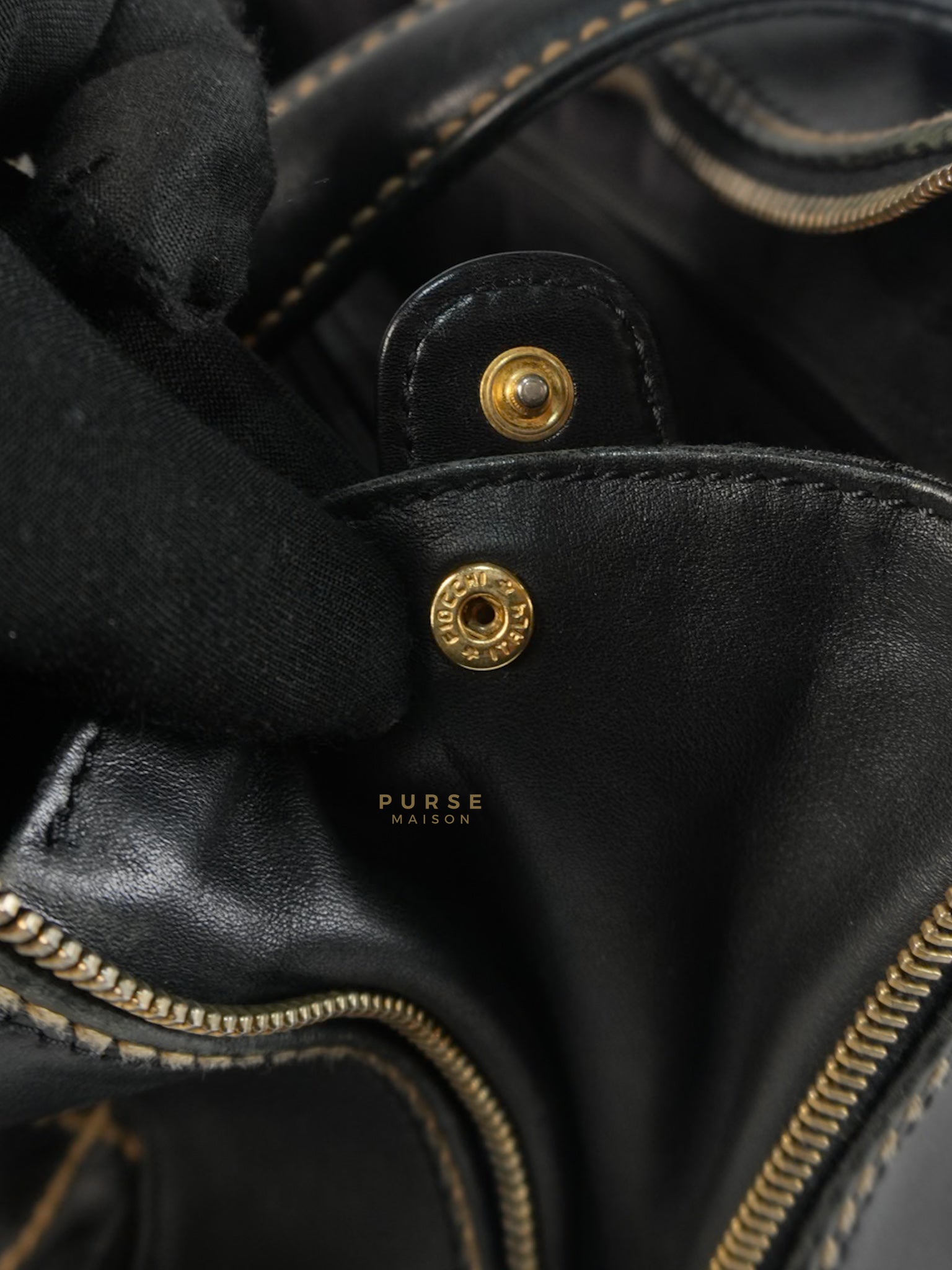 Wild Stitch Tote Bag in Black Calfskin Leather (Series 7) | Purse Maison Luxury Bags Shop
