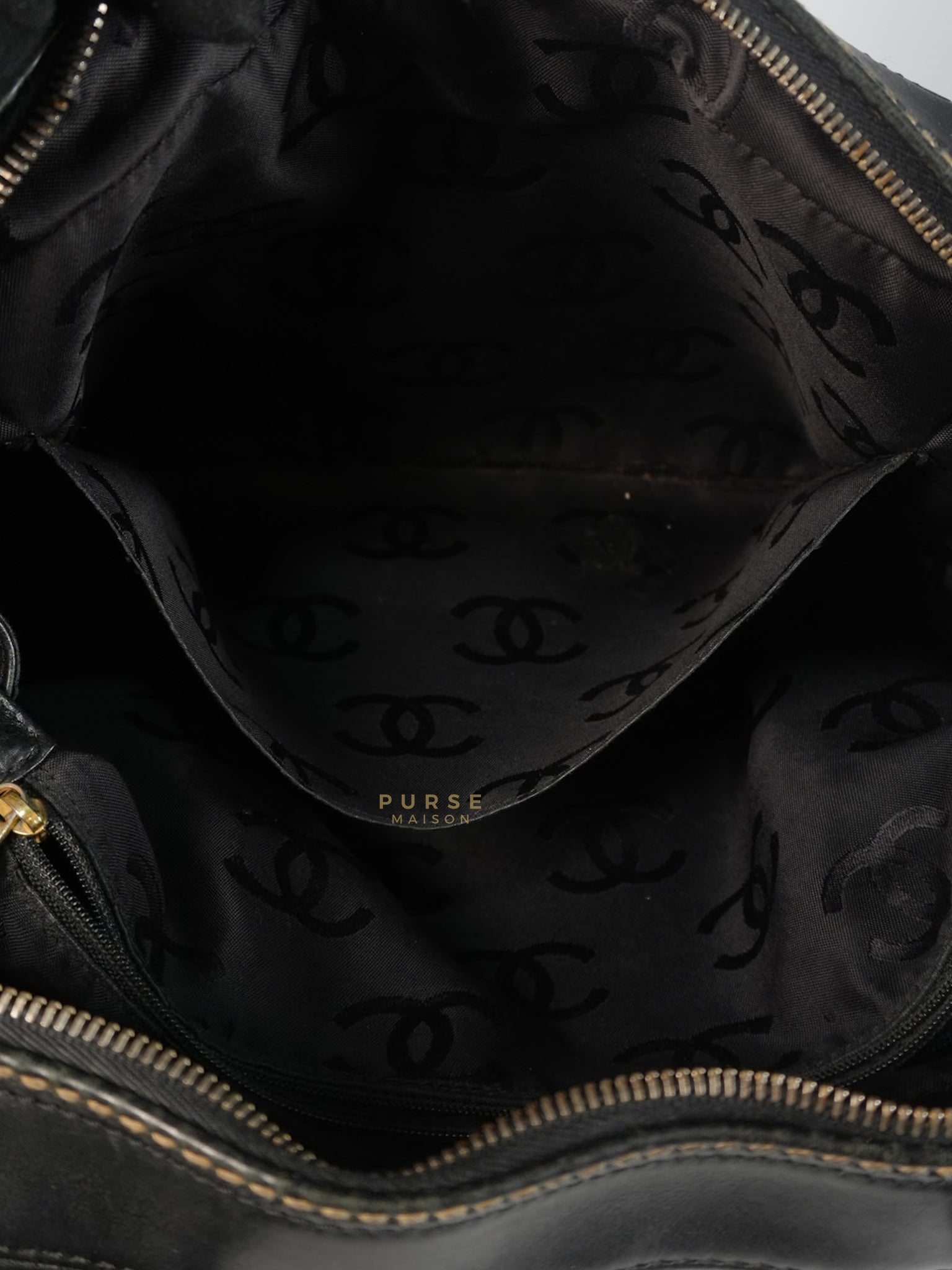 Wild Stitch Tote Bag in Black Calfskin Leather (Series 7) | Purse Maison Luxury Bags Shop