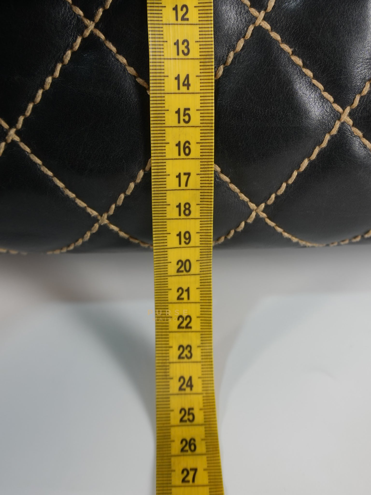 Wild Stitch Tote Bag in Black Calfskin Leather (Series 7) | Purse Maison Luxury Bags Shop