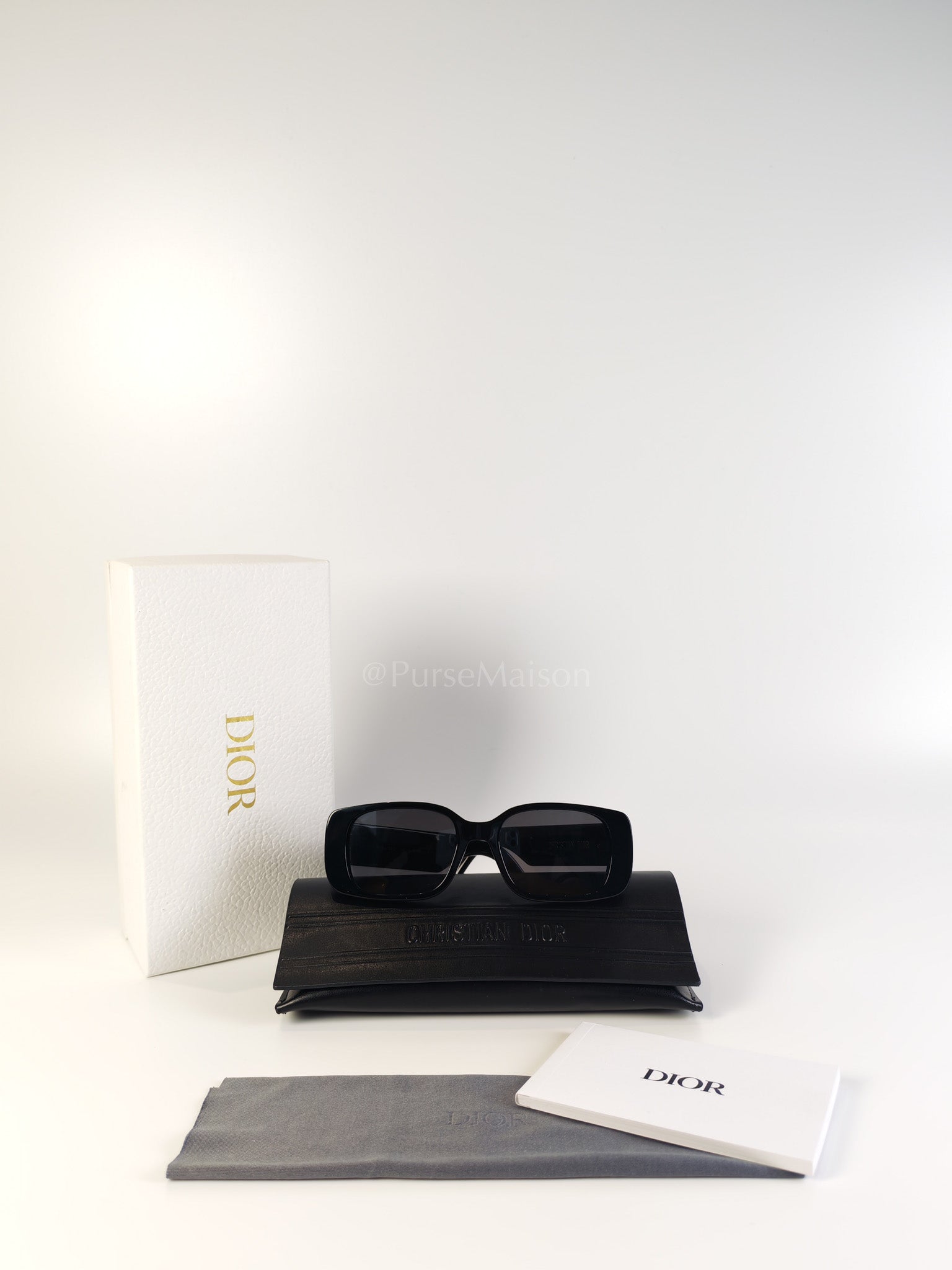 Wildior S2U Black Framed Sunglasses | Purse Maison Luxury Bags Shop