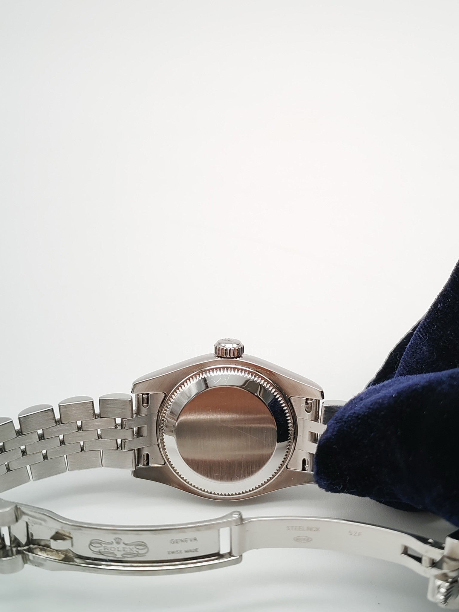 Lady-Datejust 26mm Reference 179174 18k White Gold Fluted Bezel Computer Dial & Jubilee Bracelet