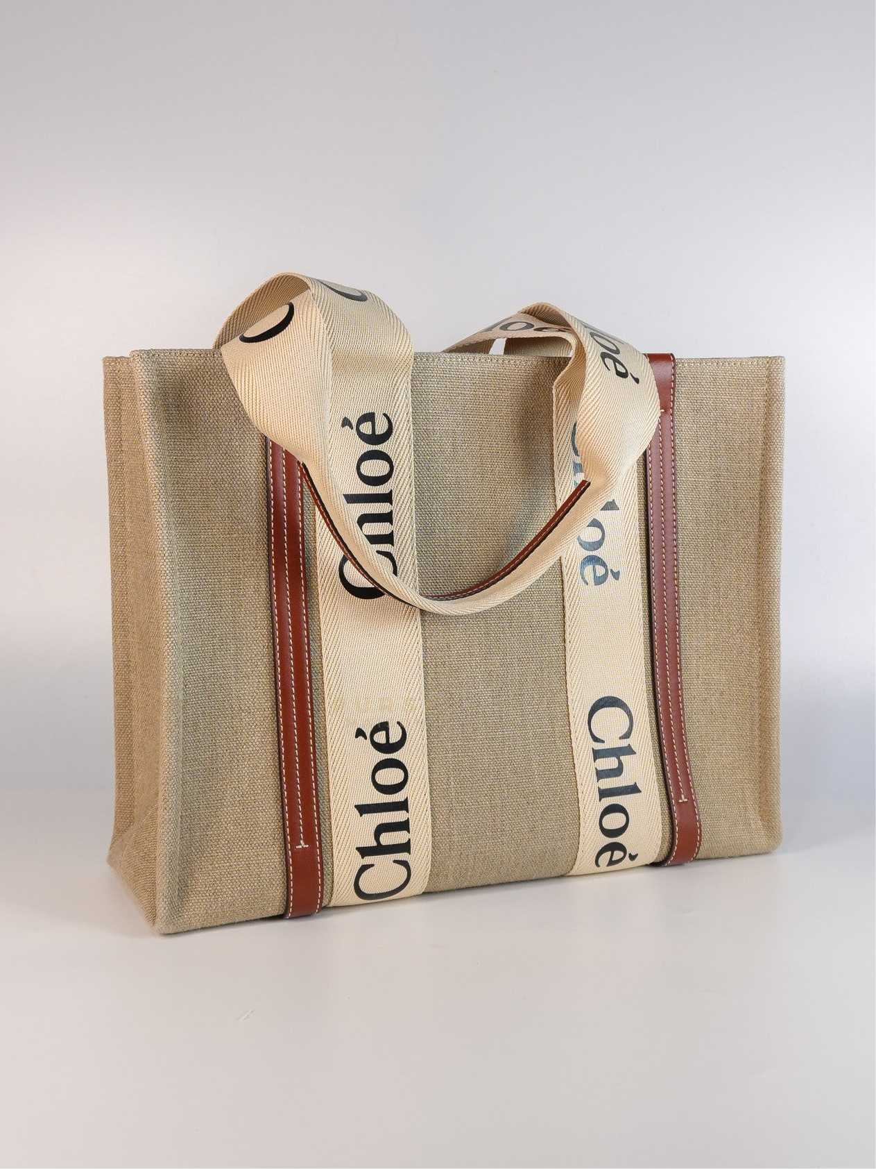 Woody Medium Canvas Tote Bag | Purse Maison Luxury Bags Shop