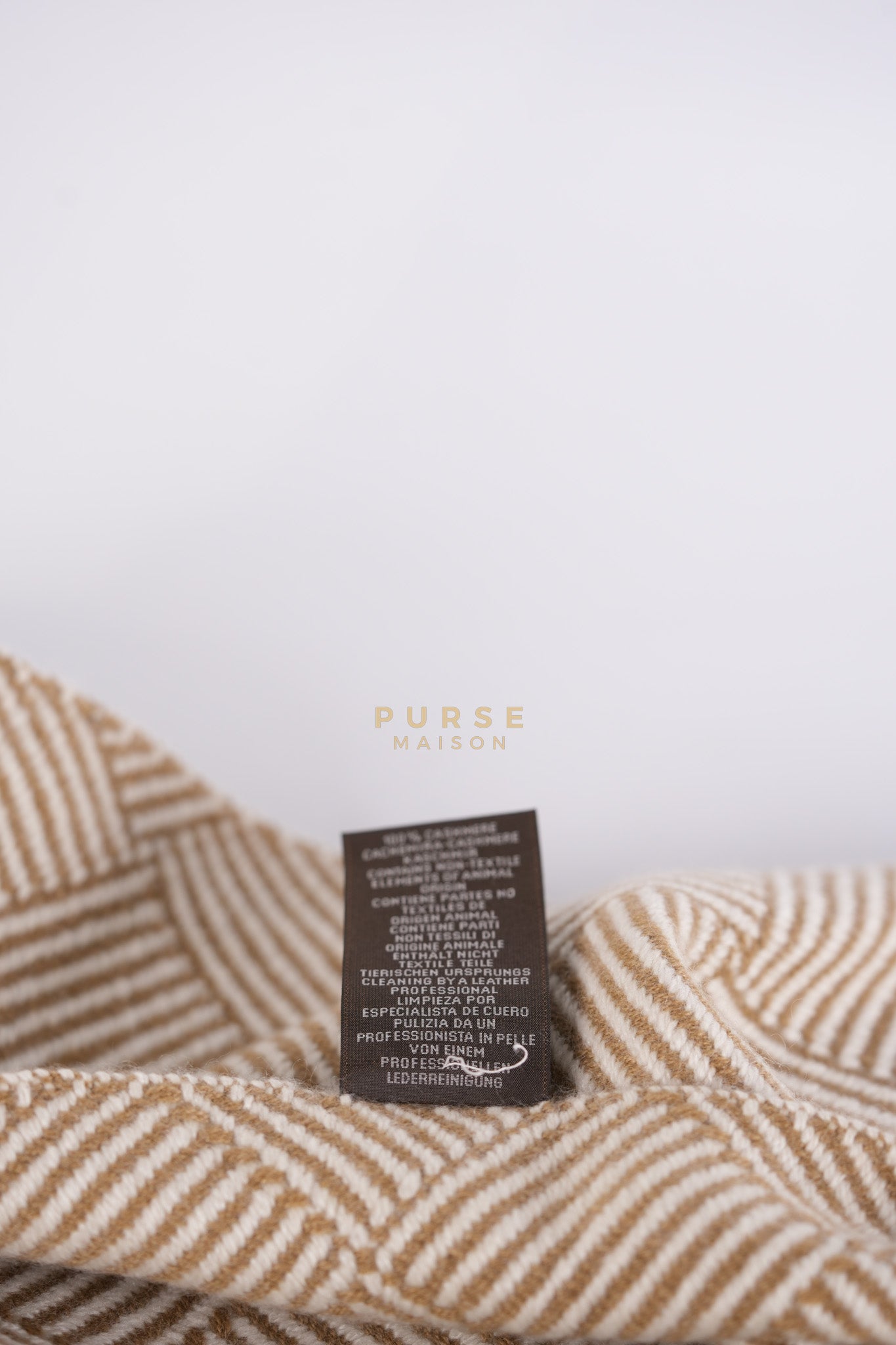 Wool Scarf Beige | Purse Maison Luxury Bags Shop