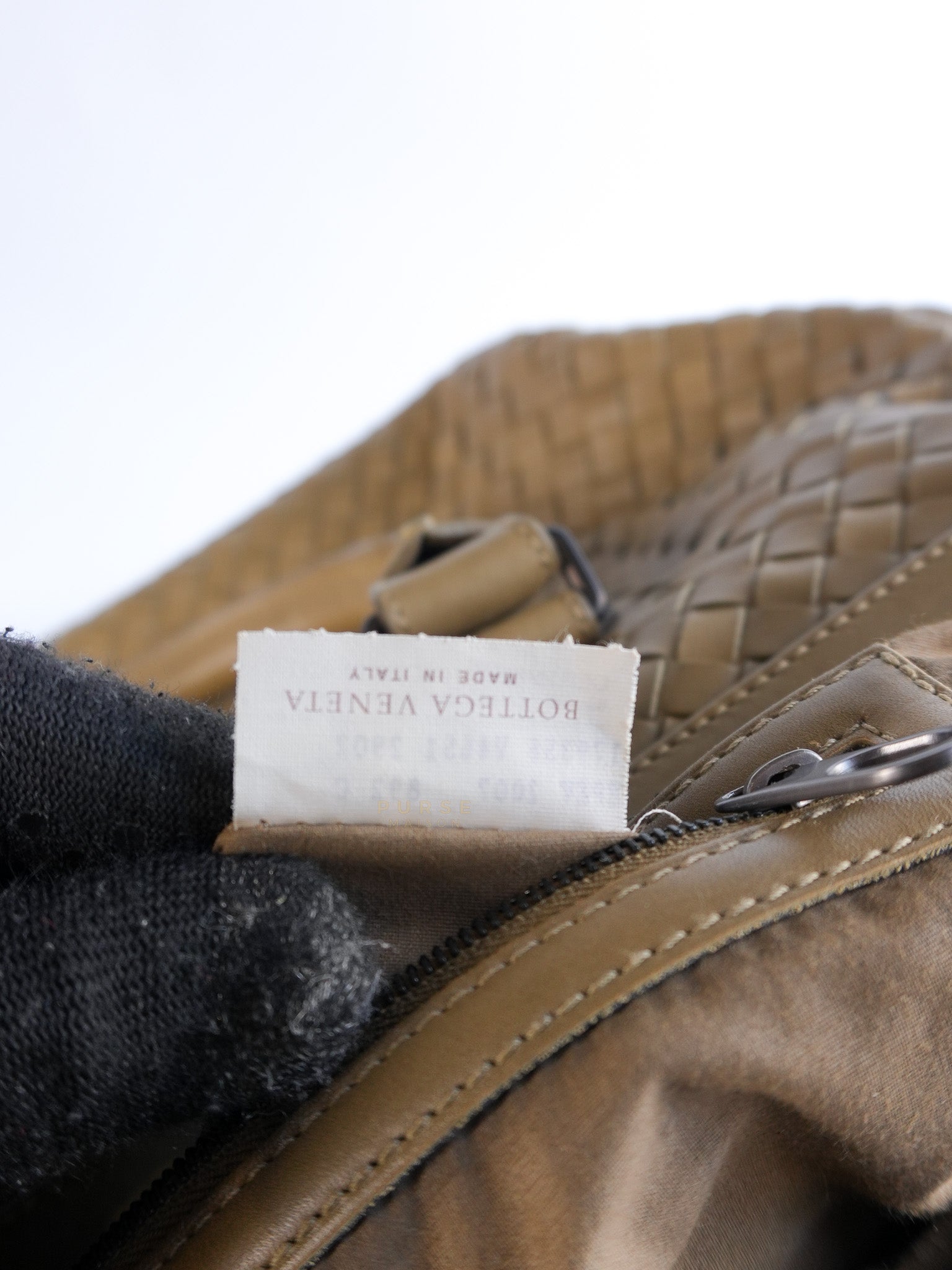 Woven Intrecciato Light Brown Nappa Duffel Bag | Purse Maison Luxury Bags Shop