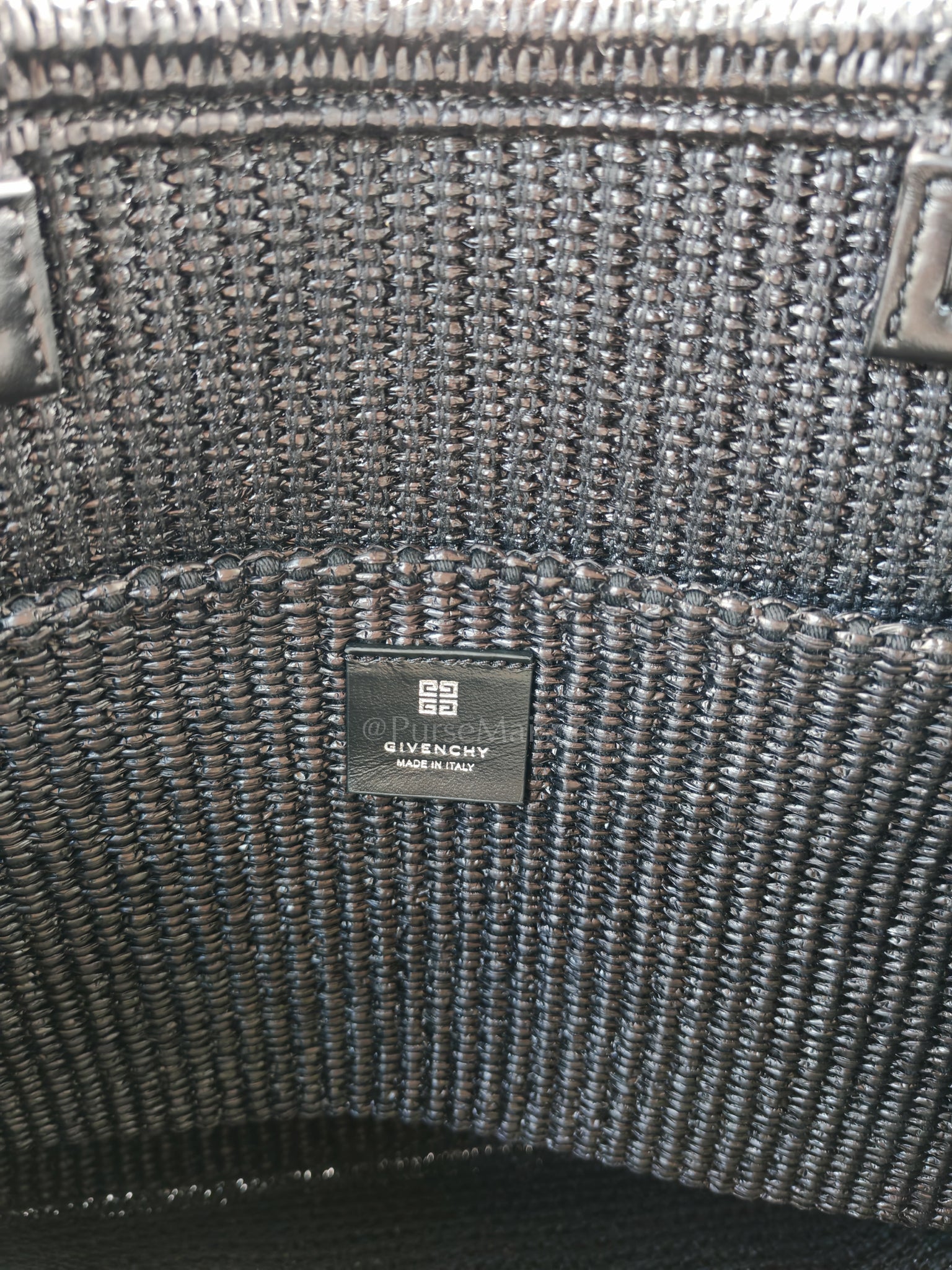 Woven Soft Raffia Medium Black Beach Tote Bag | Purse Maison Luxury Bags Shop