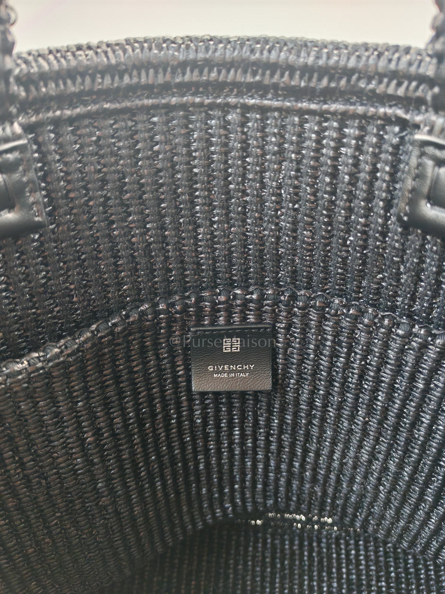 Woven Soft Raffia Medium Black Beach Tote Bag | Purse Maison Luxury Bags Shop