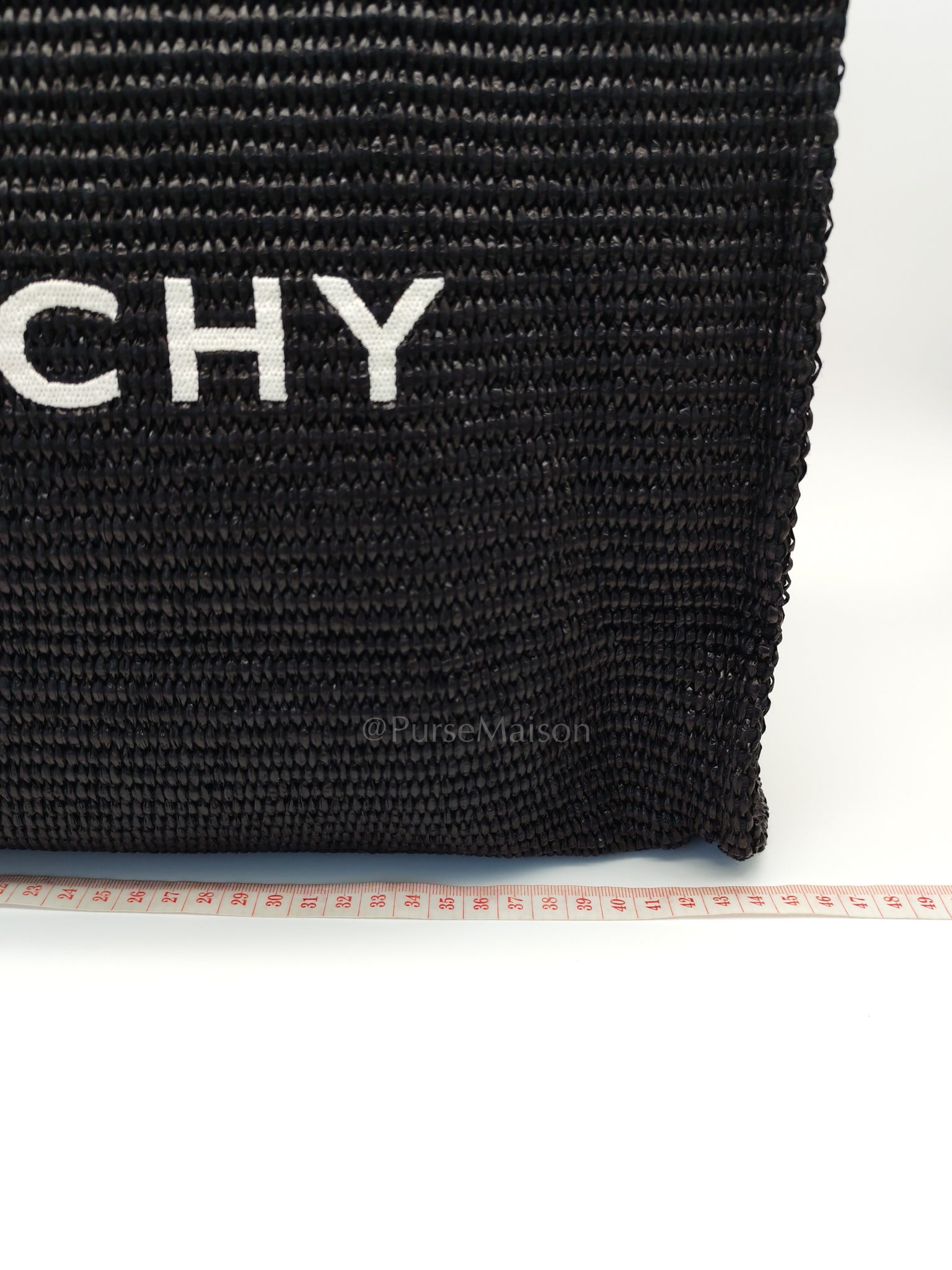 Woven Soft Raffia Medium Black Beach Tote Bag | Purse Maison Luxury Bags Shop