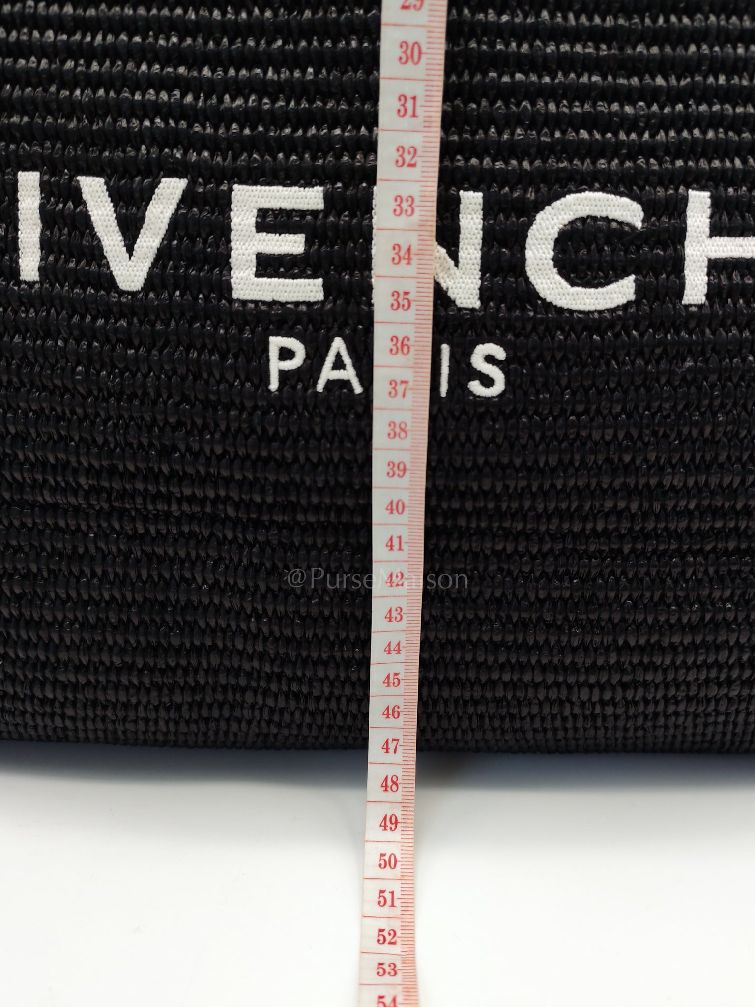 Woven Soft Raffia Medium Black Beach Tote Bag | Purse Maison Luxury Bags Shop