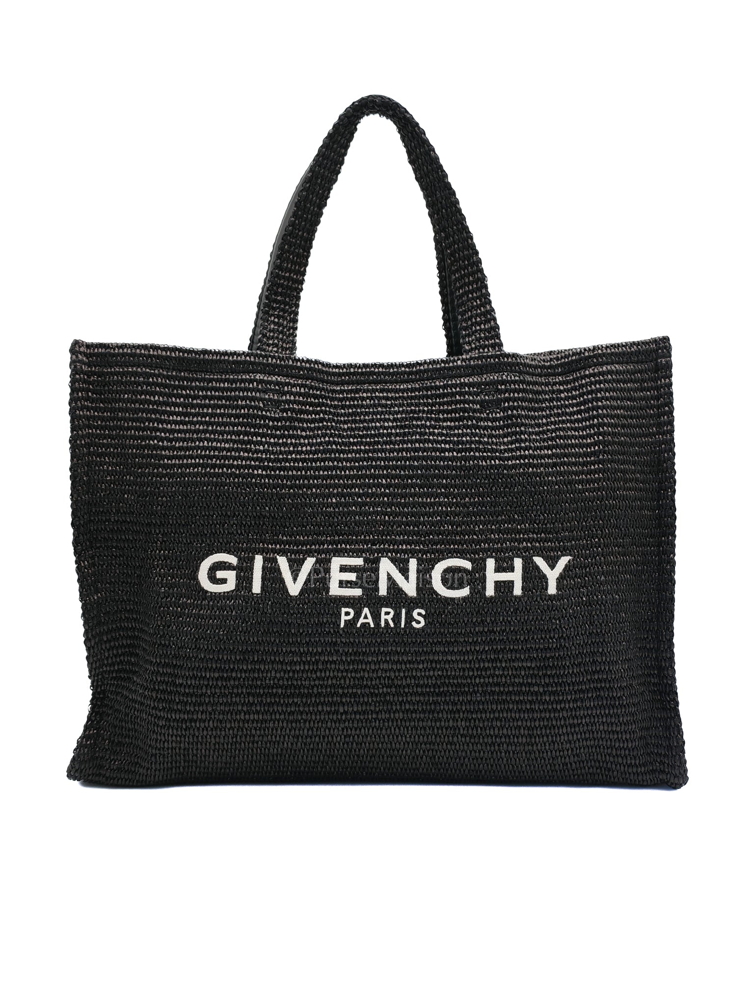 Woven Soft Raffia Medium Black Beach Tote Bag | Purse Maison Luxury Bags Shop