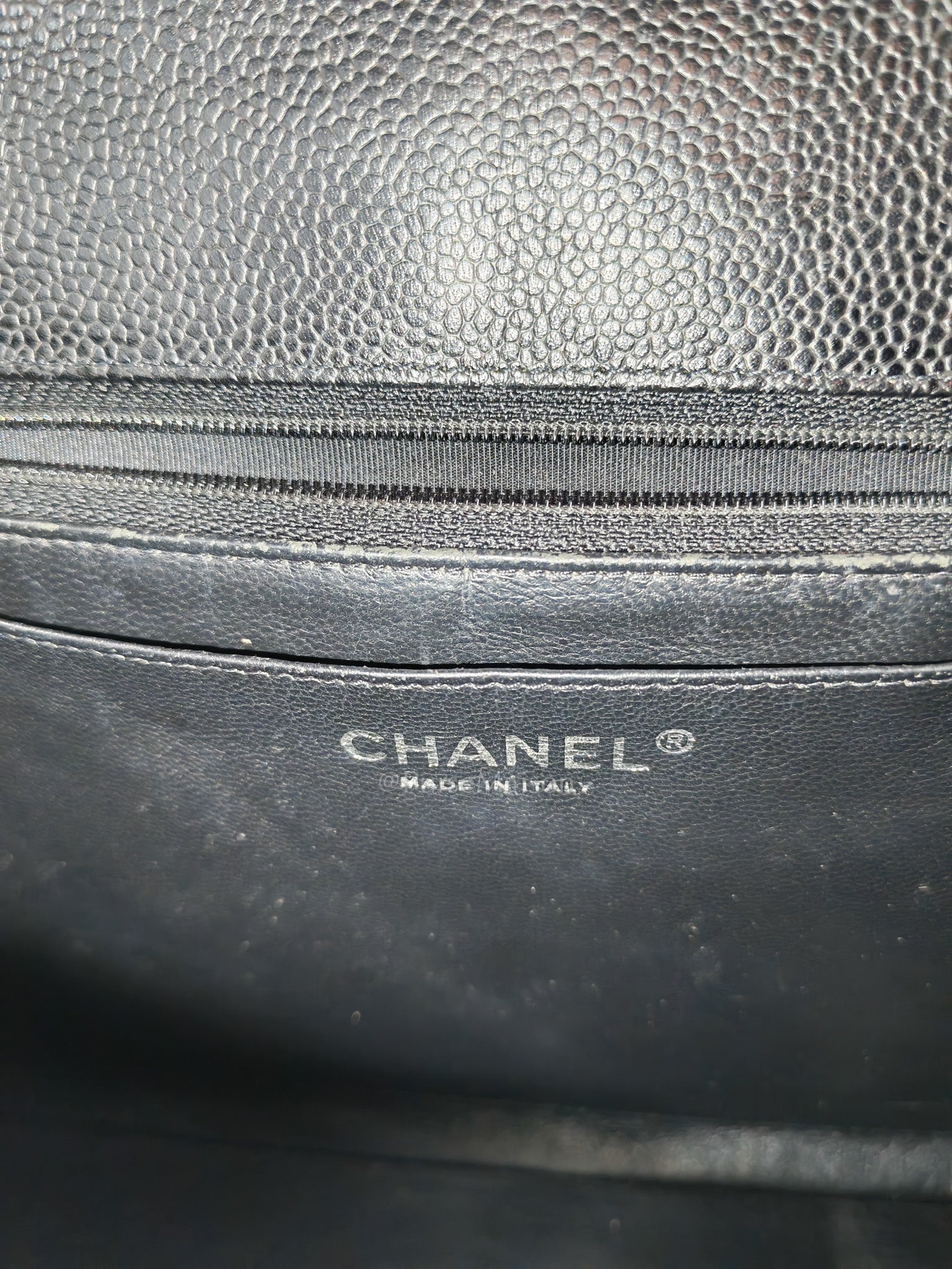 Classic Single Flap Jumbo in Black Caviar Leather Silver Hardware (Series 13)
