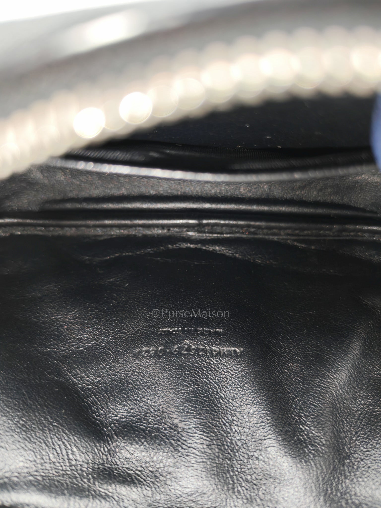 Yves Saint Laurent Lou Camera Bag Mini in Black Chevron Quilted Shiny Calfskin Leather and Silver Hardware