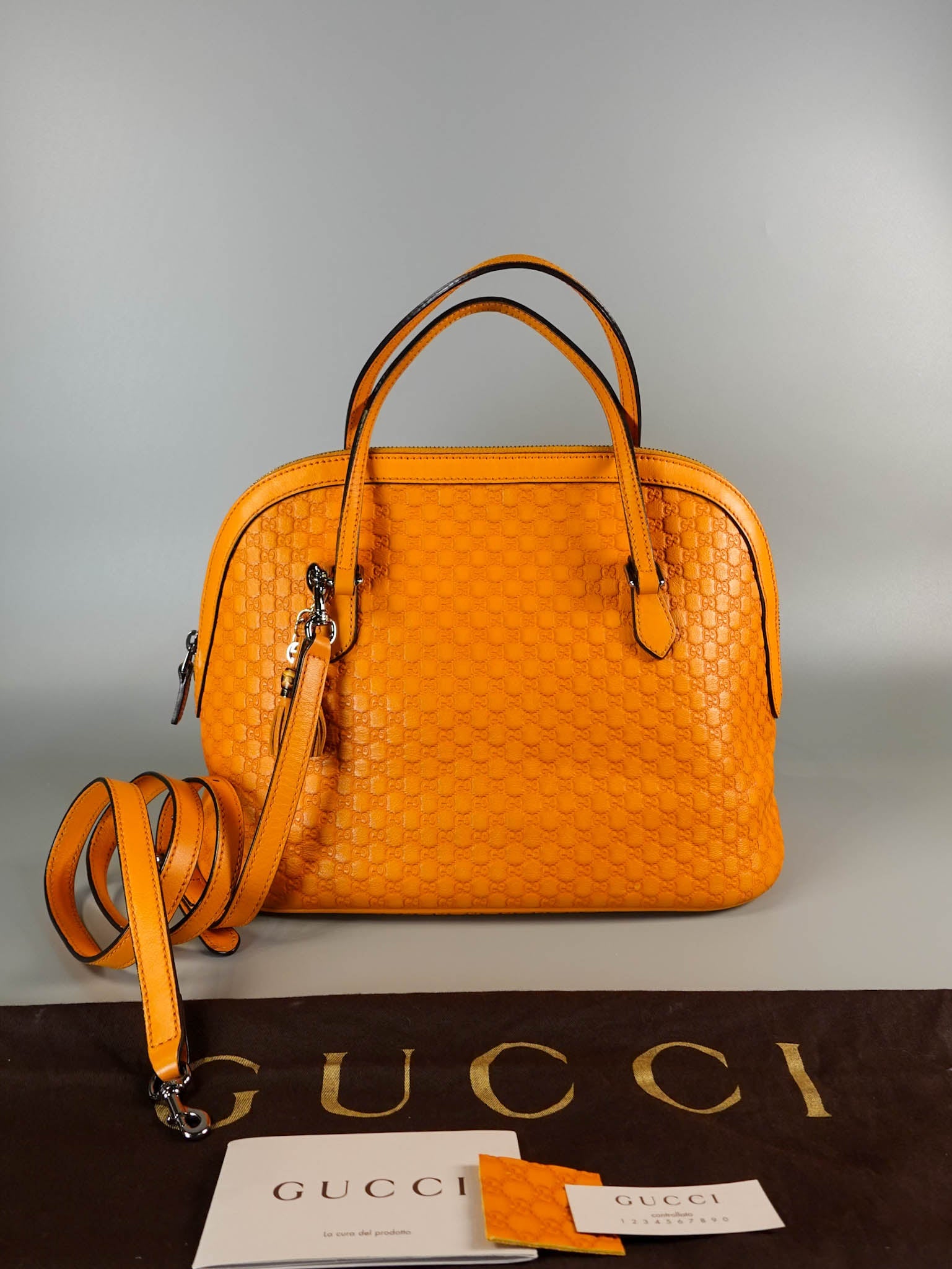 Yellow Medium Guccissima Leather Dome Bag | Purse Maison Luxury Bags Shop