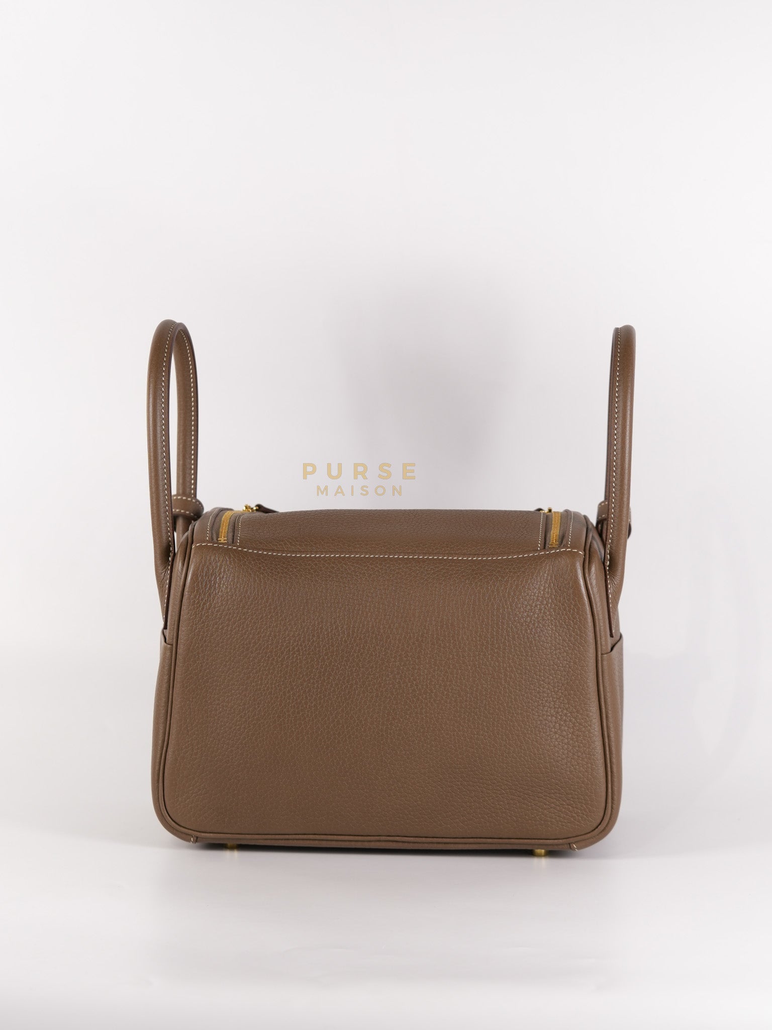 Lindy 26 Etoupe in Togo Leather and Gold Hardware Stamp Y (2020)