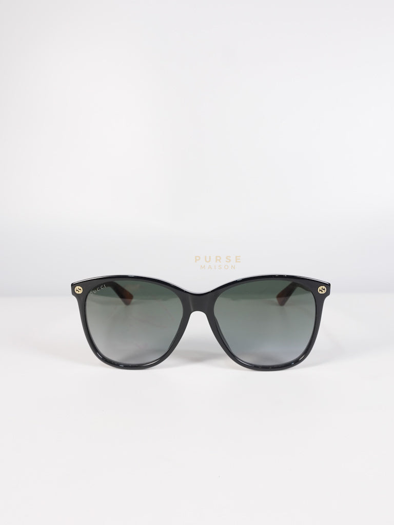 YH401 GG Black and Brown Frame Sunglasses | Purse Maison Luxury Bags Shop