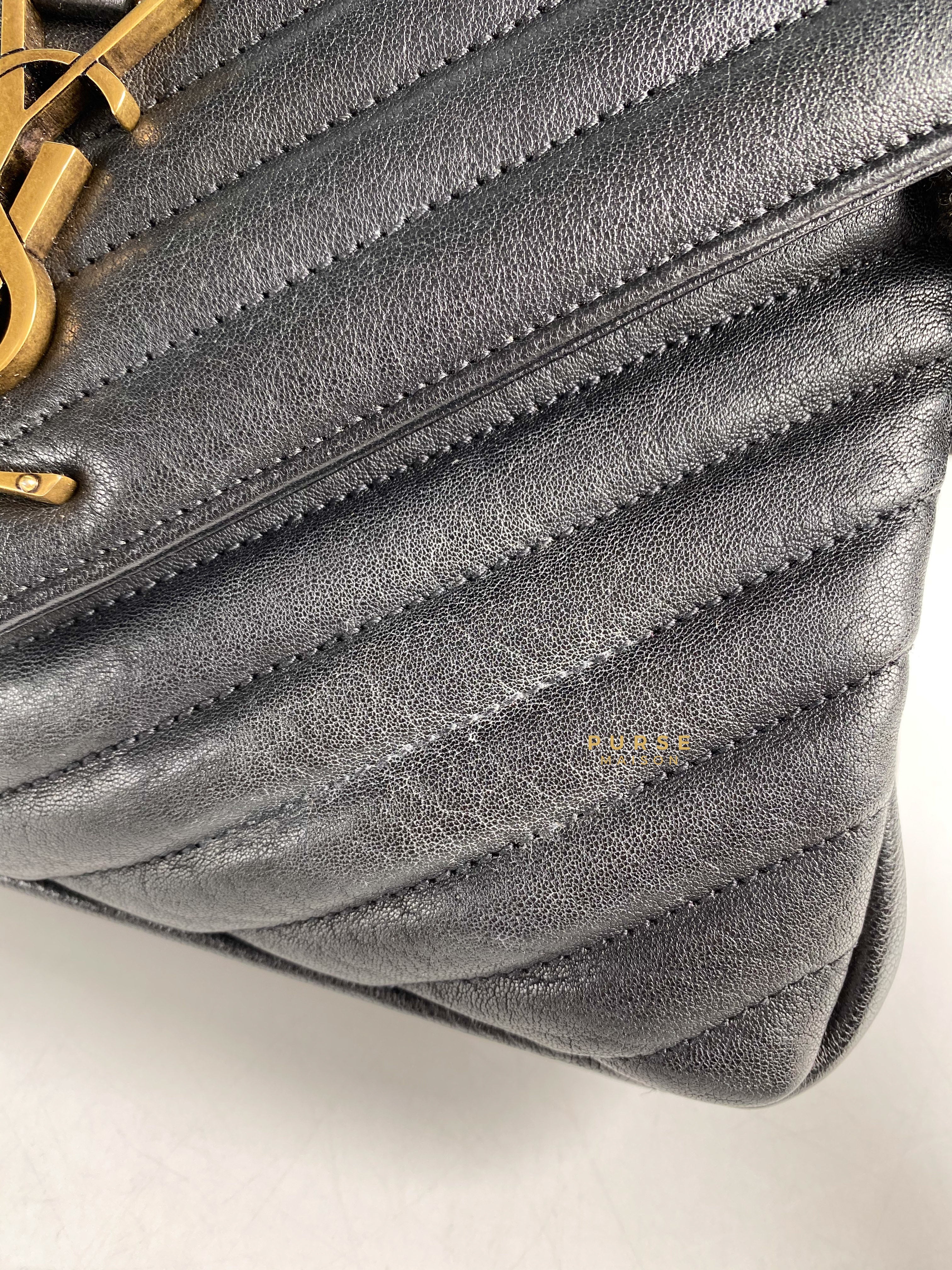 Ysl college bag black on sale hardware