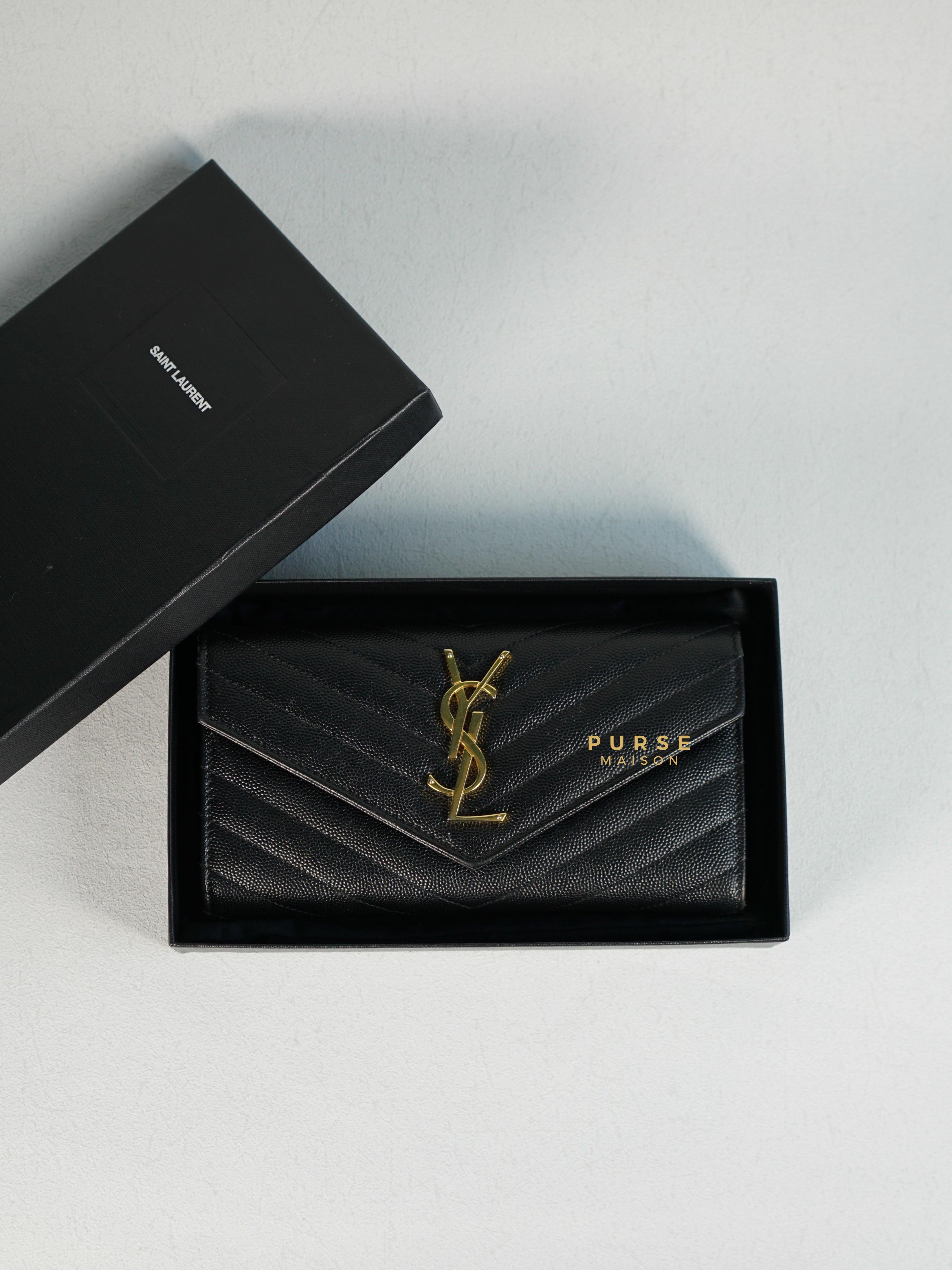 Ysl black on black purse hot sale