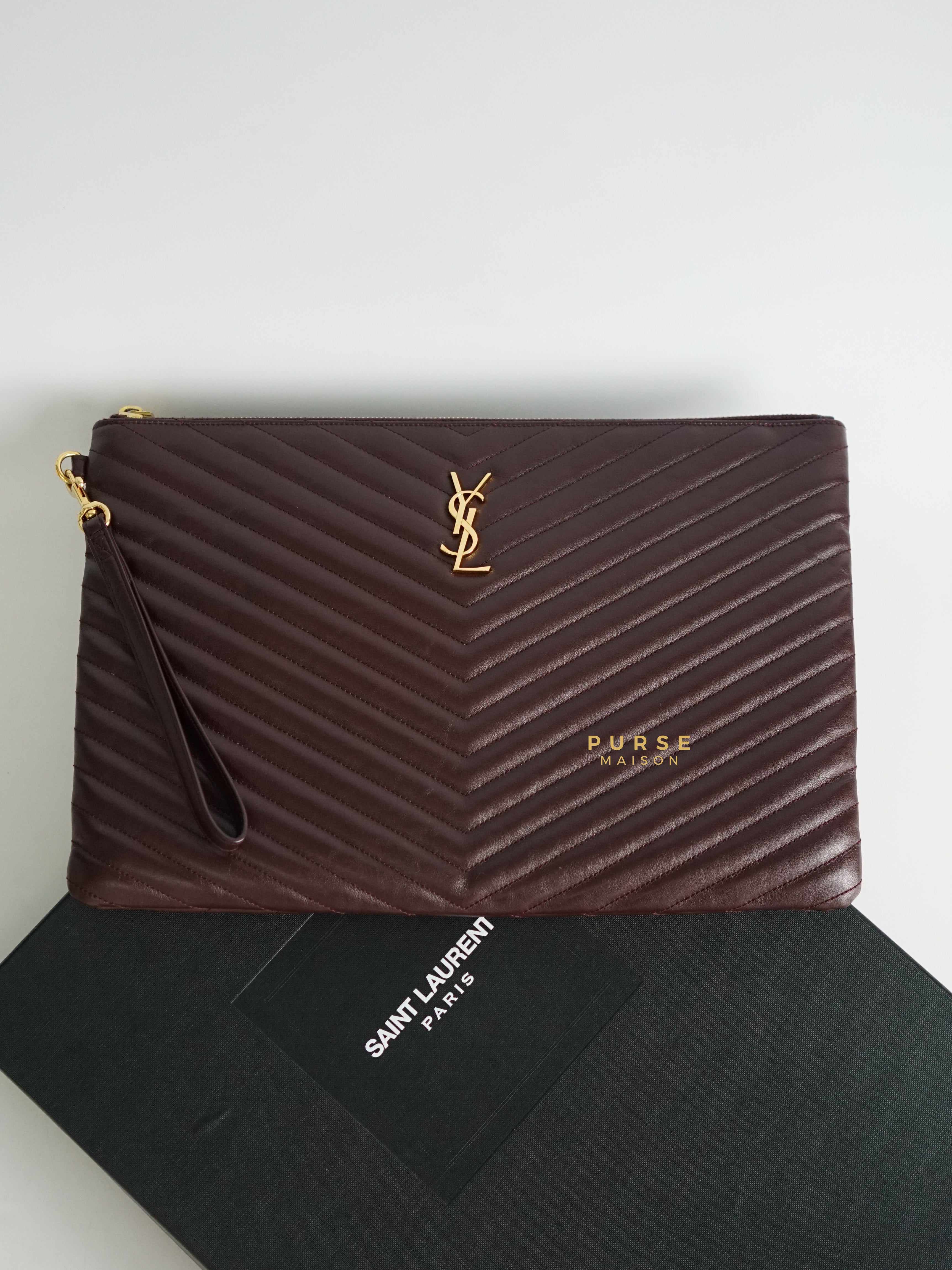 Ysl best sale large wristlet