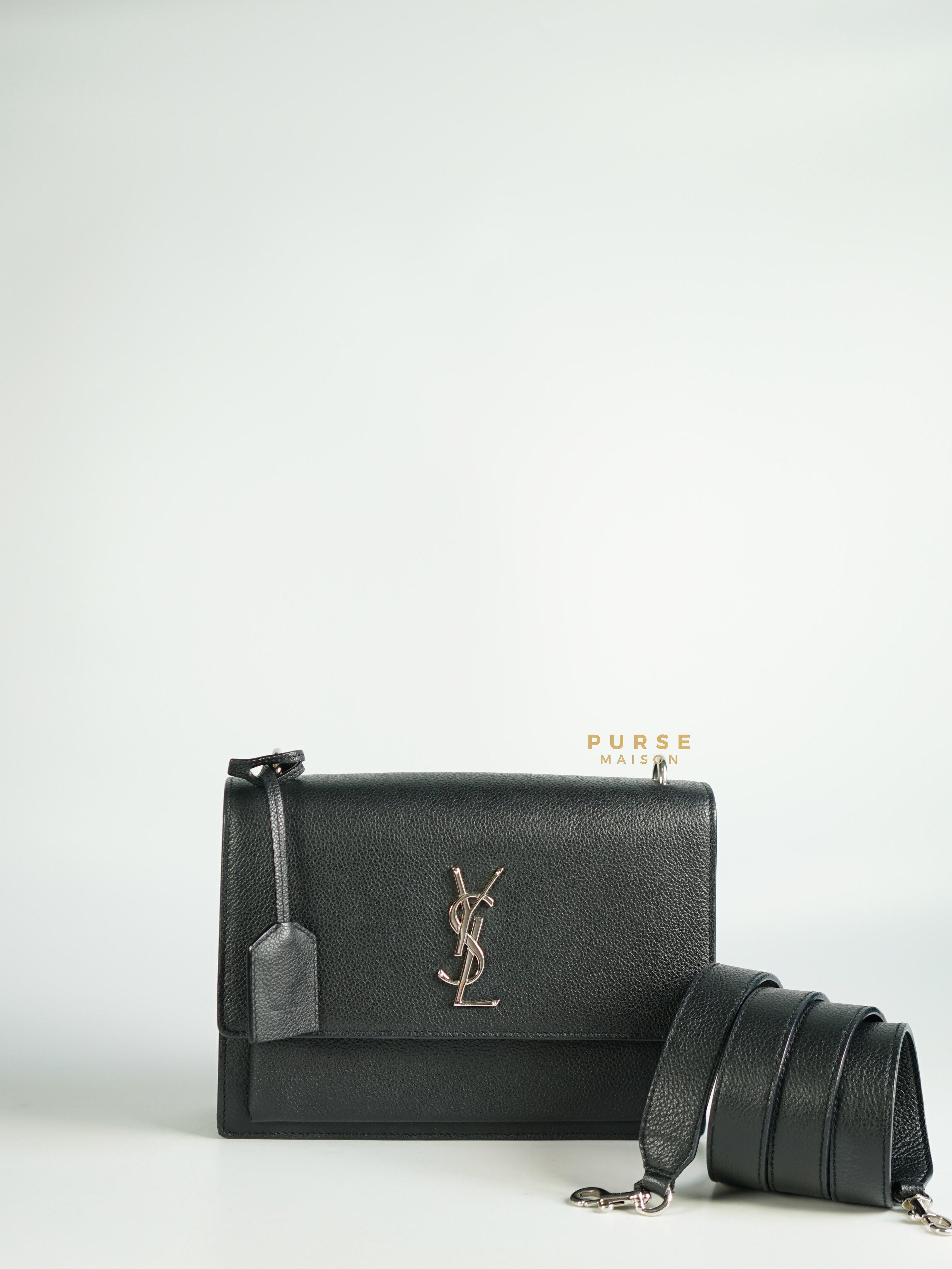 Ysl sunset grained discount leather