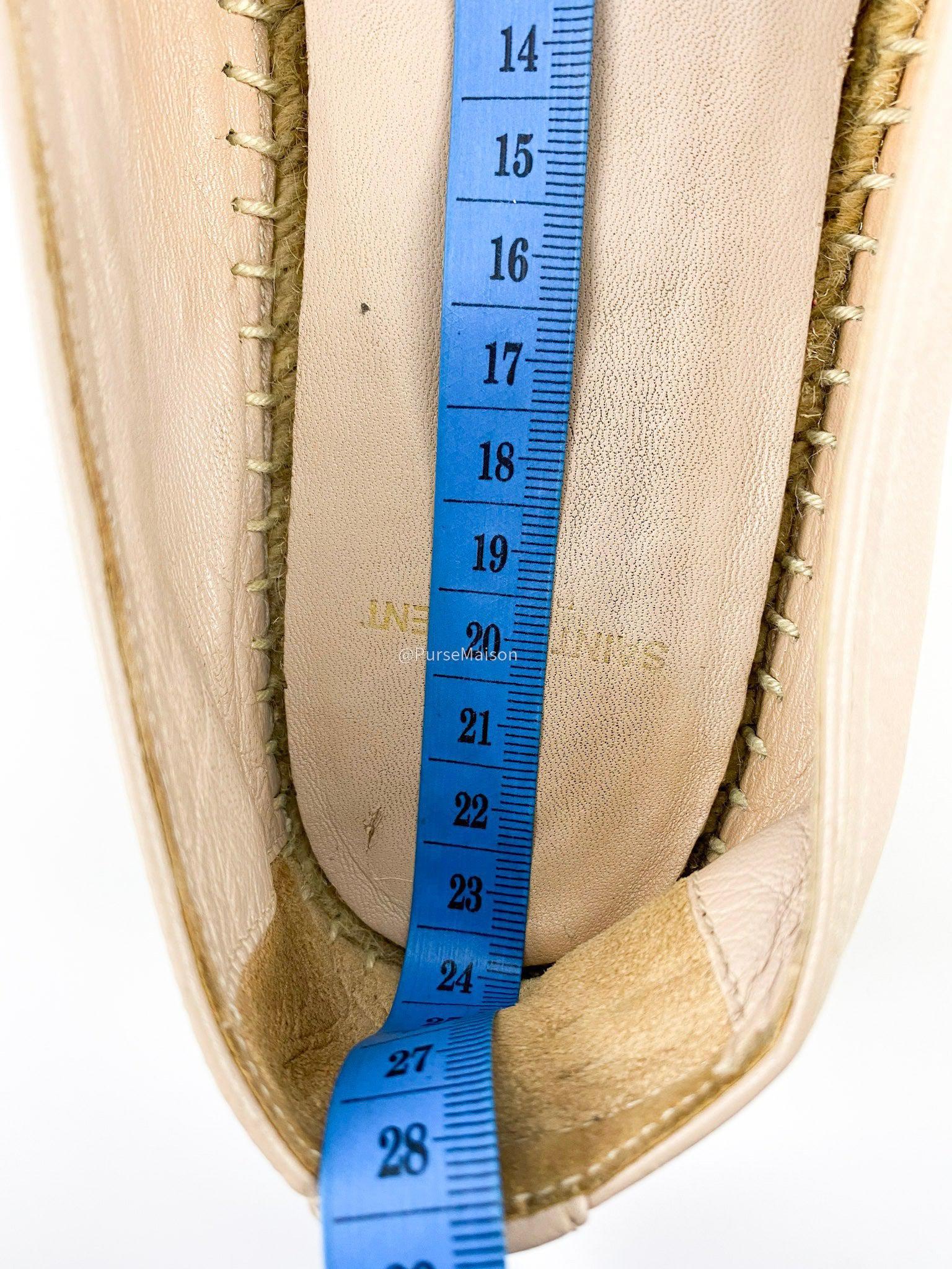 Yves Saint Laurent Beige Espadrilles Size 37.5 EUR