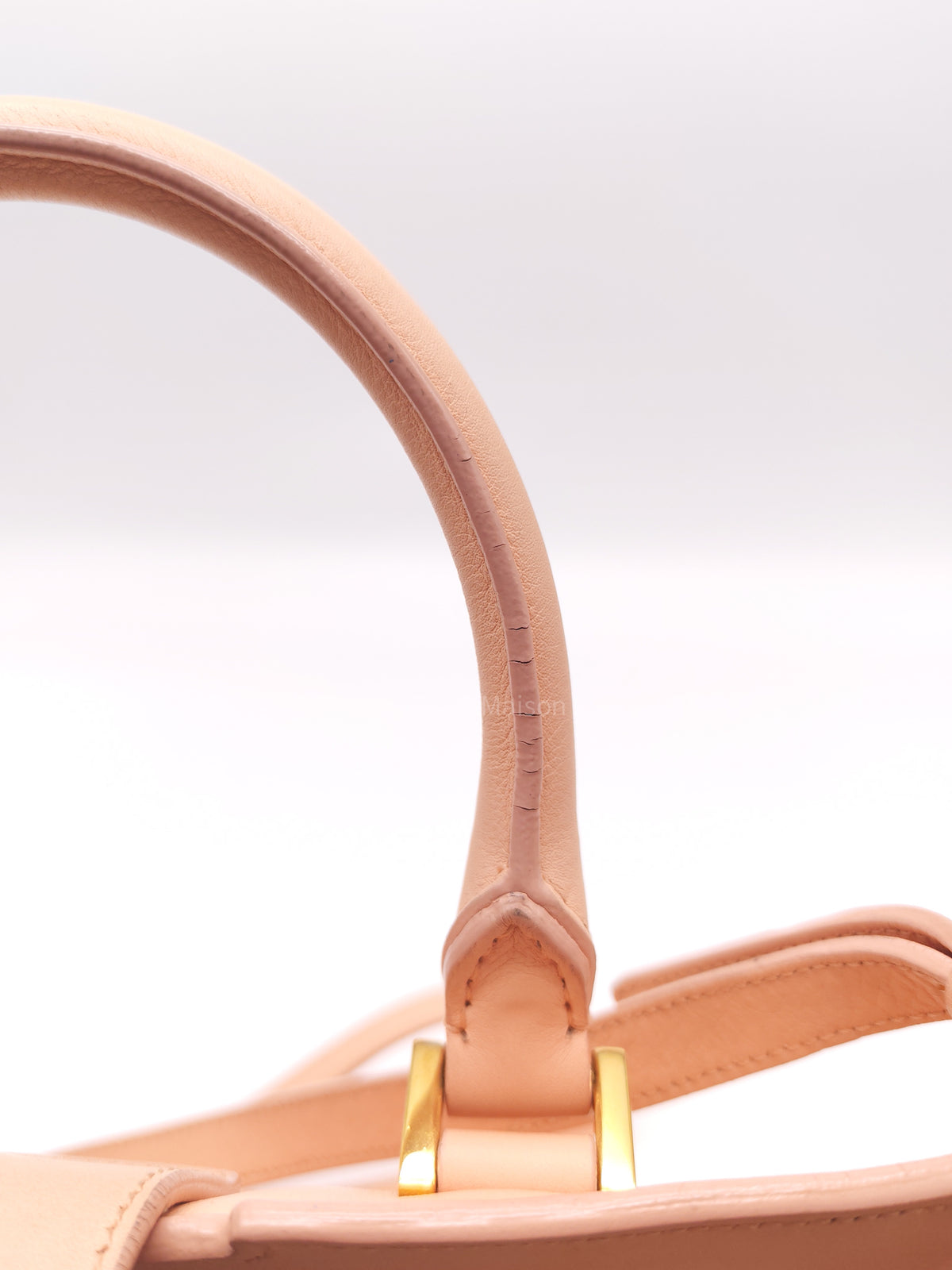 Yves Saint Laurent Cabas Chyc 2way Tote Bag in Peach Calfskin Leather and Gold Hardware | Purse Maison Luxury Bags Shop