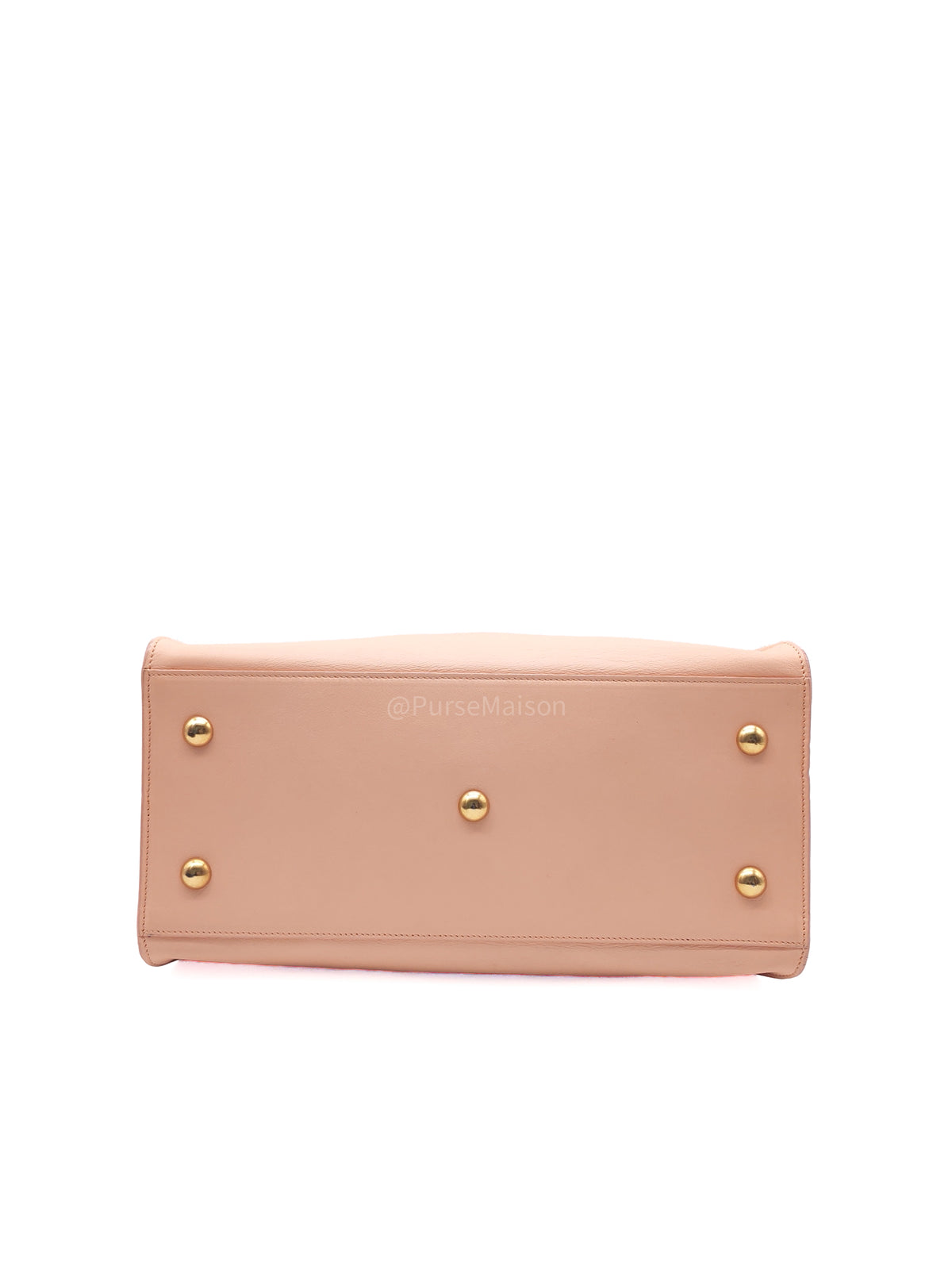Yves Saint Laurent Cabas Chyc 2way Tote Bag in Peach Calfskin Leather and Gold Hardware | Purse Maison Luxury Bags Shop