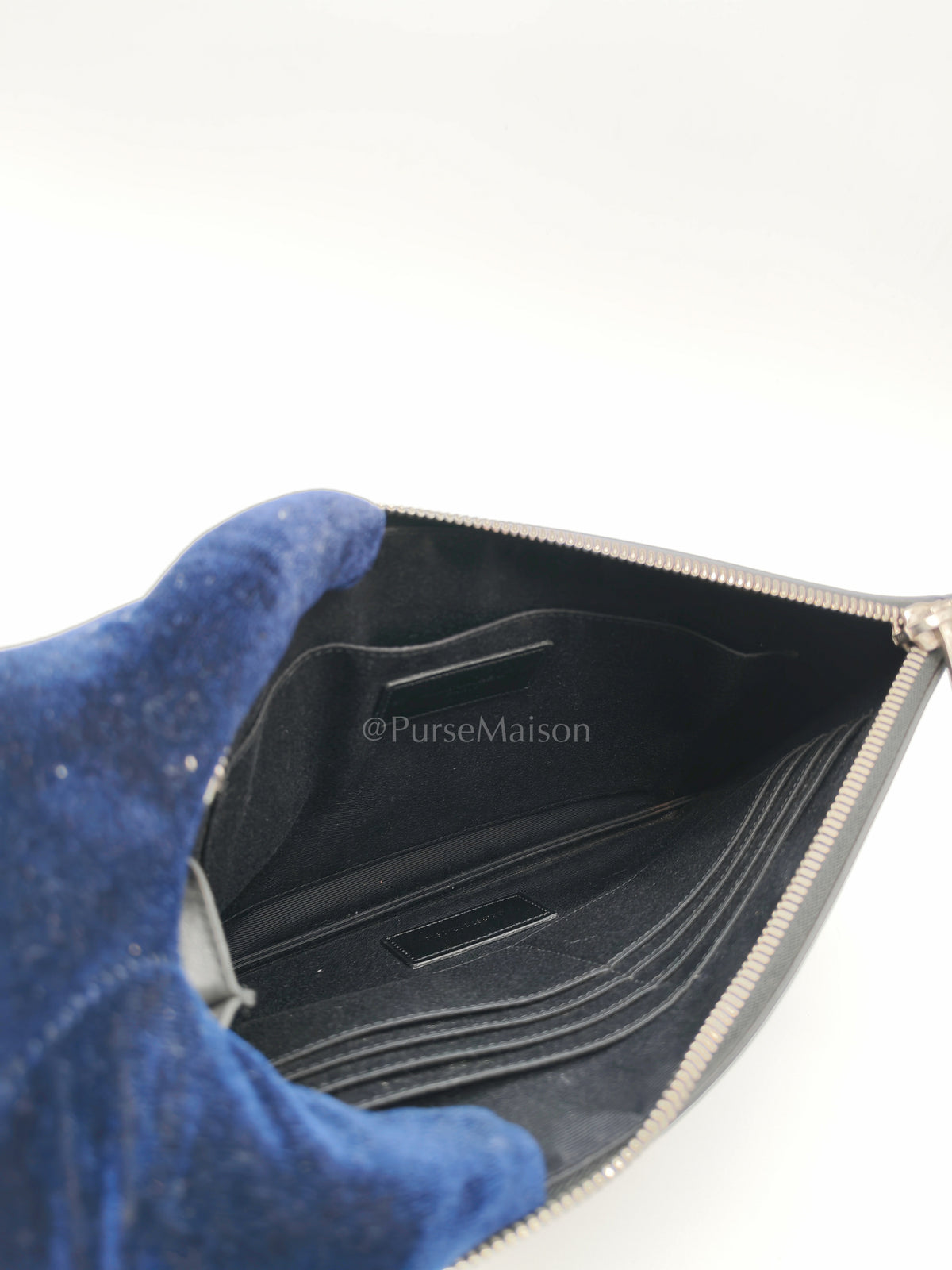 City Patch Pouch in Black/Multicolor Silver Harware | Purse Maison Luxury Bags Shop