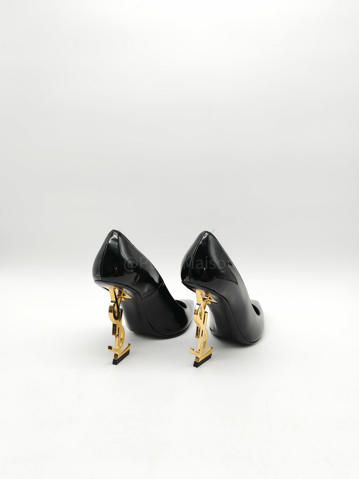 Yves Saint Laurent Opyum Pointed-Toe Pump in Black Patent Leather Size 36.5 EU (25 cm) | Purse Maison Luxury Bags Shop
