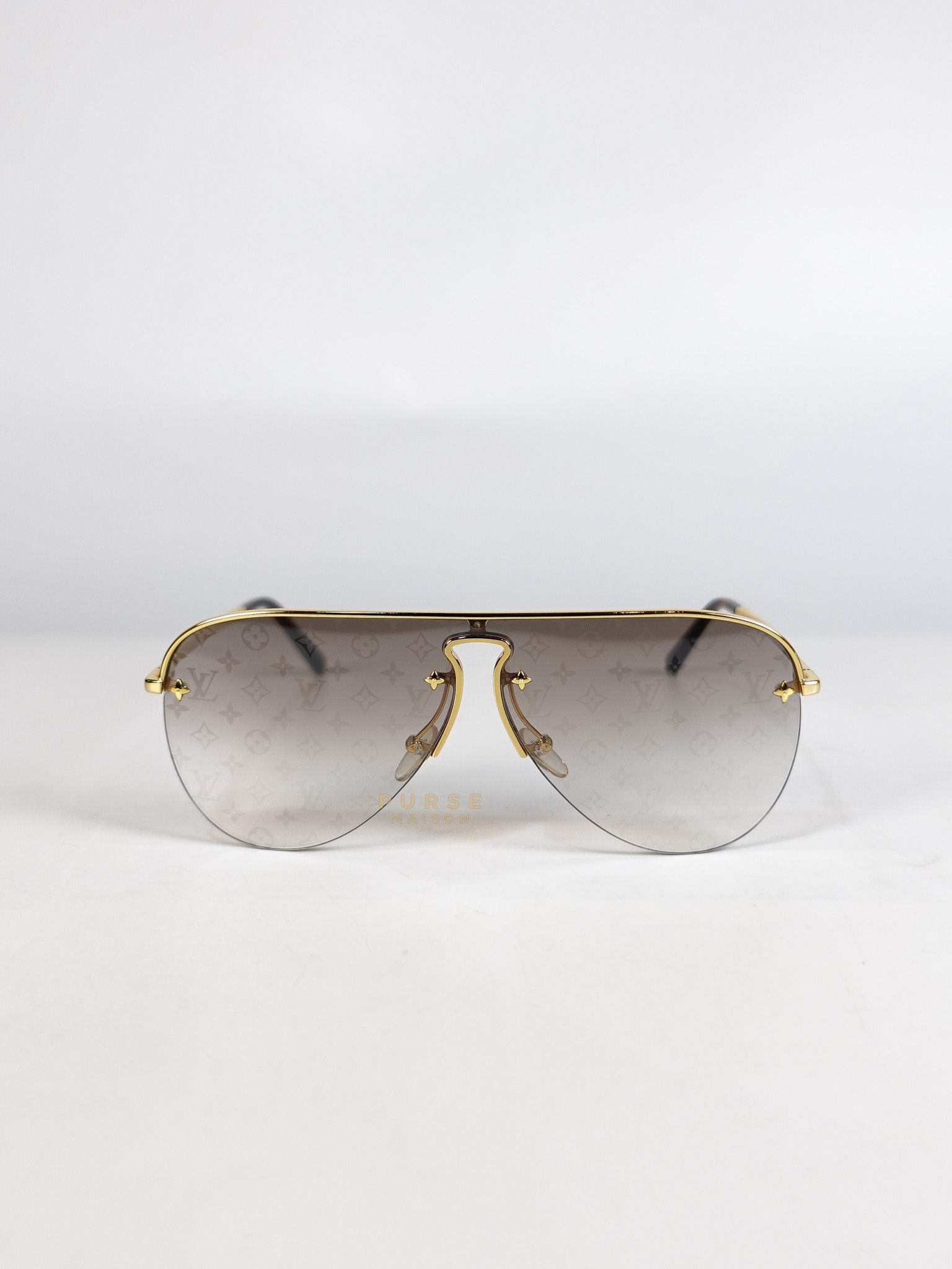 Z1469U Gradient Aviator Gold Frame Sunglasses | Purse Maison Luxury Bags Shop