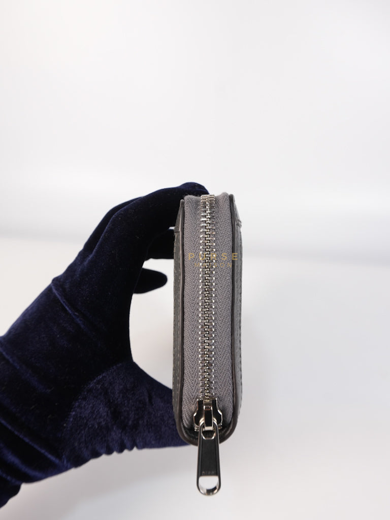 Zip Around Long Wallet in Gray & Black GG Supreme Canvas | Purse Maison Luxury Bags Shop