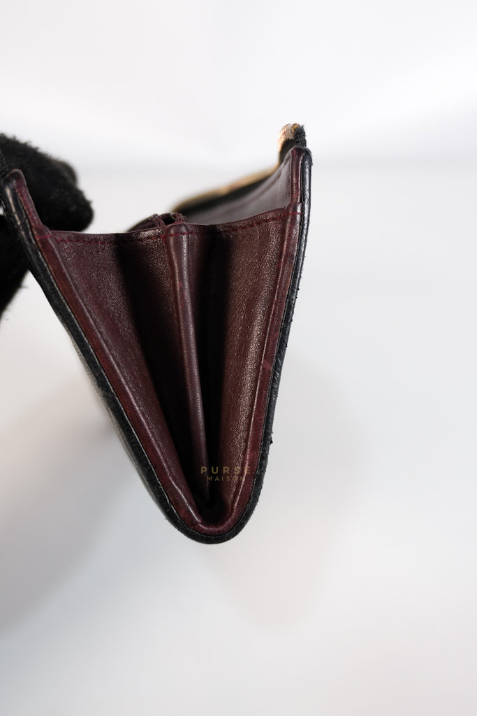 Zip Long Wallet In Black Quilted Lambskin Leather(Series 26) | Purse Maison Luxury Bags Shop