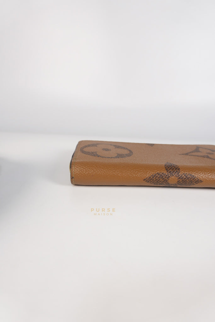 Zippy Long Wallet in Reverse Monogram Canvas (Microchip) | Purse Maison Luxury Bags Shop