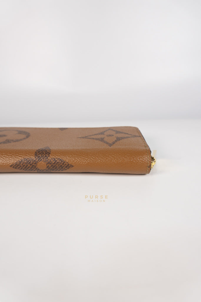 Zippy Long Wallet in Reverse Monogram Canvas (Microchip) | Purse Maison Luxury Bags Shop