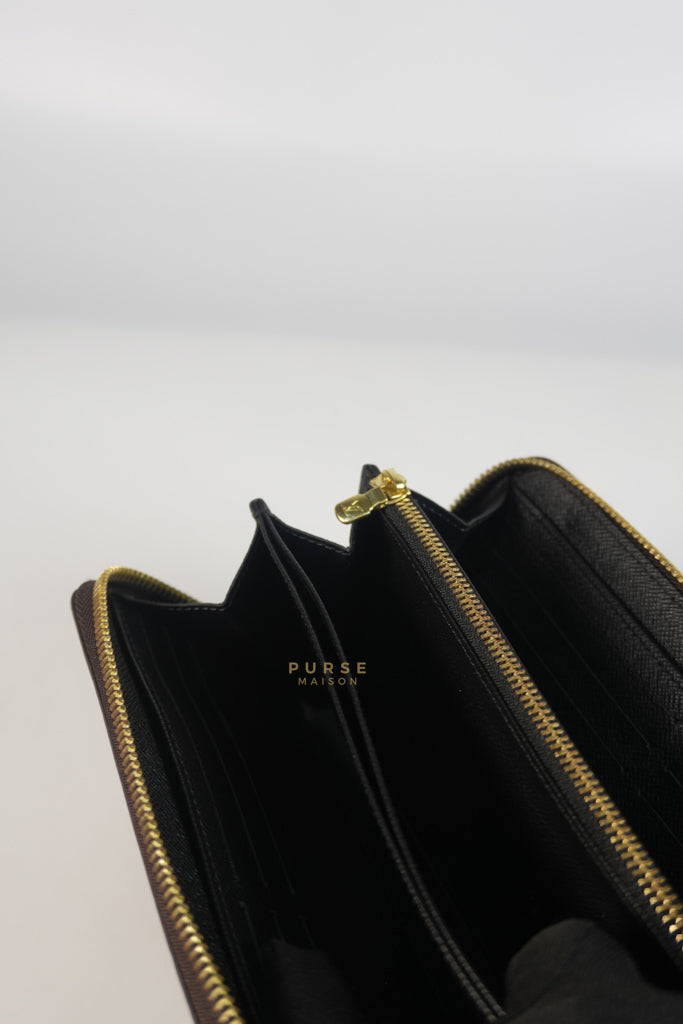 Zippy Long Wallet in Reverse Monogram Canvas (Microchip) | Purse Maison Luxury Bags Shop