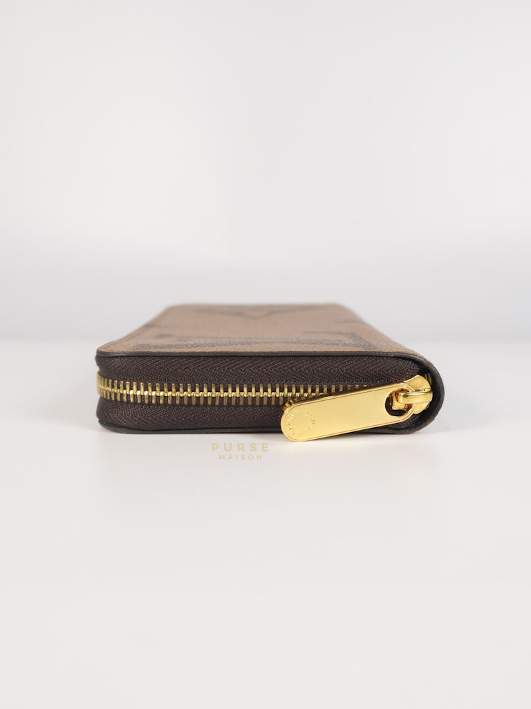 Zippy Long Wallet in Reverse Monogram Canvas (Microchip) | Purse Maison Luxury Bags Shop