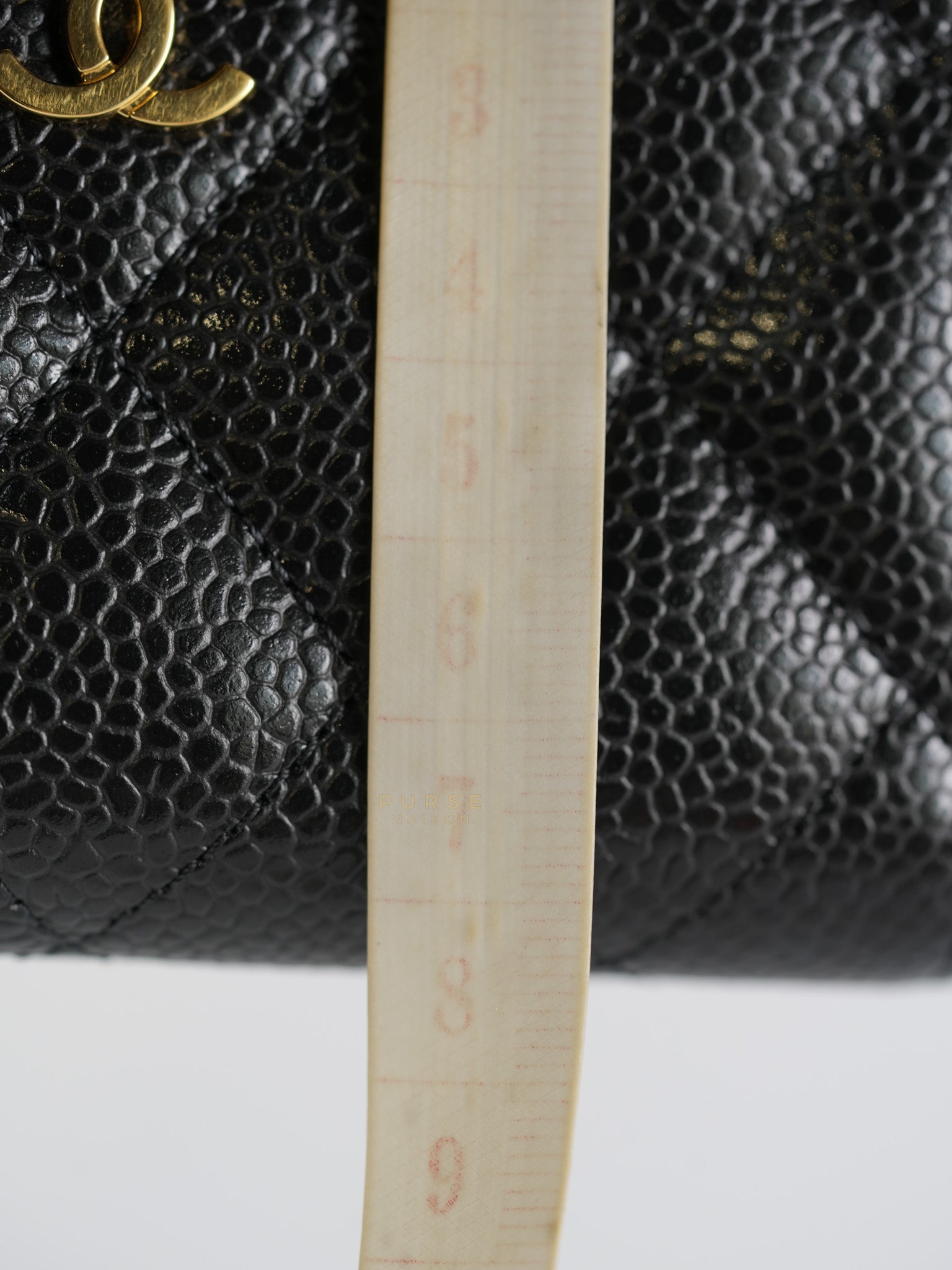 Zippy Wallet Card Holder in Black Quilted Caviar Leather & Gold Hardware (Series 30) | Purse Maison Luxury Bags Shop