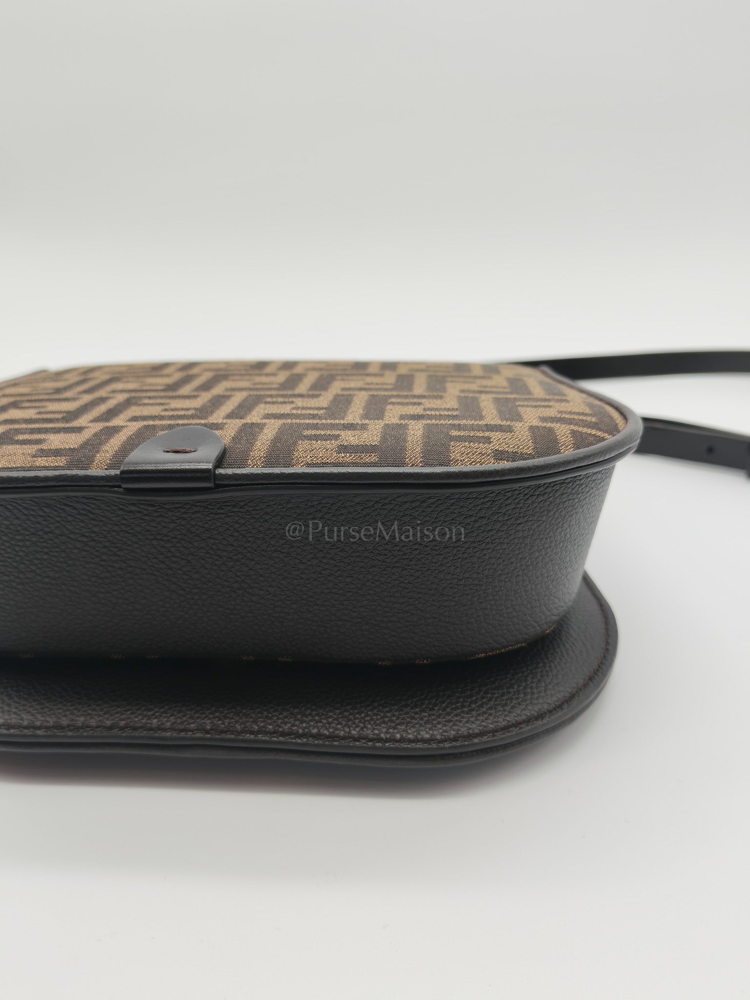 Zucca Medium C'mon Jacquard FF Canvas & Leather Trim Shoulder Bag | Purse Maison Luxury Bags Shop