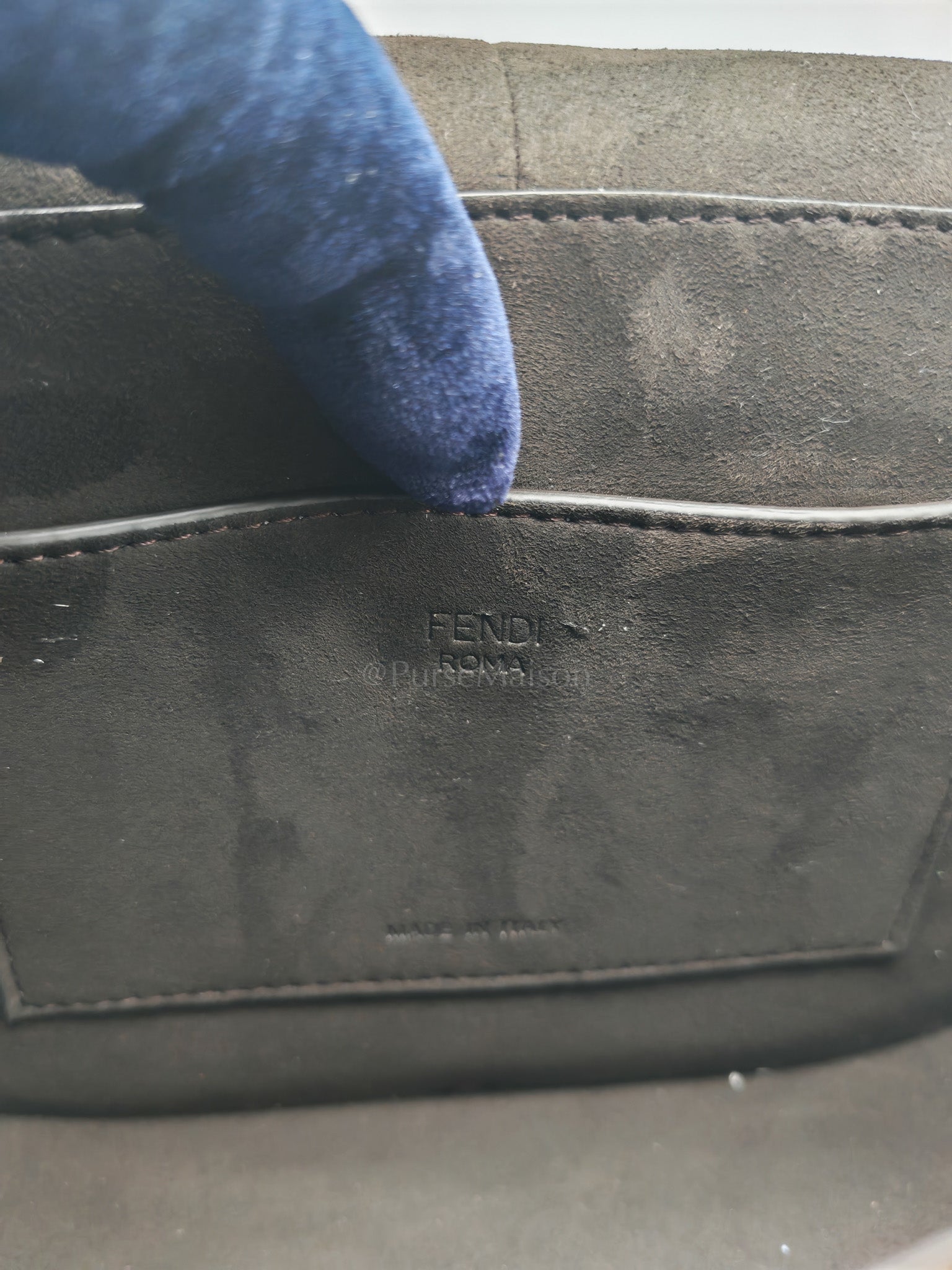 Zucca Medium C'mon Jacquard FF Canvas & Leather Trim Shoulder Bag | Purse Maison Luxury Bags Shop