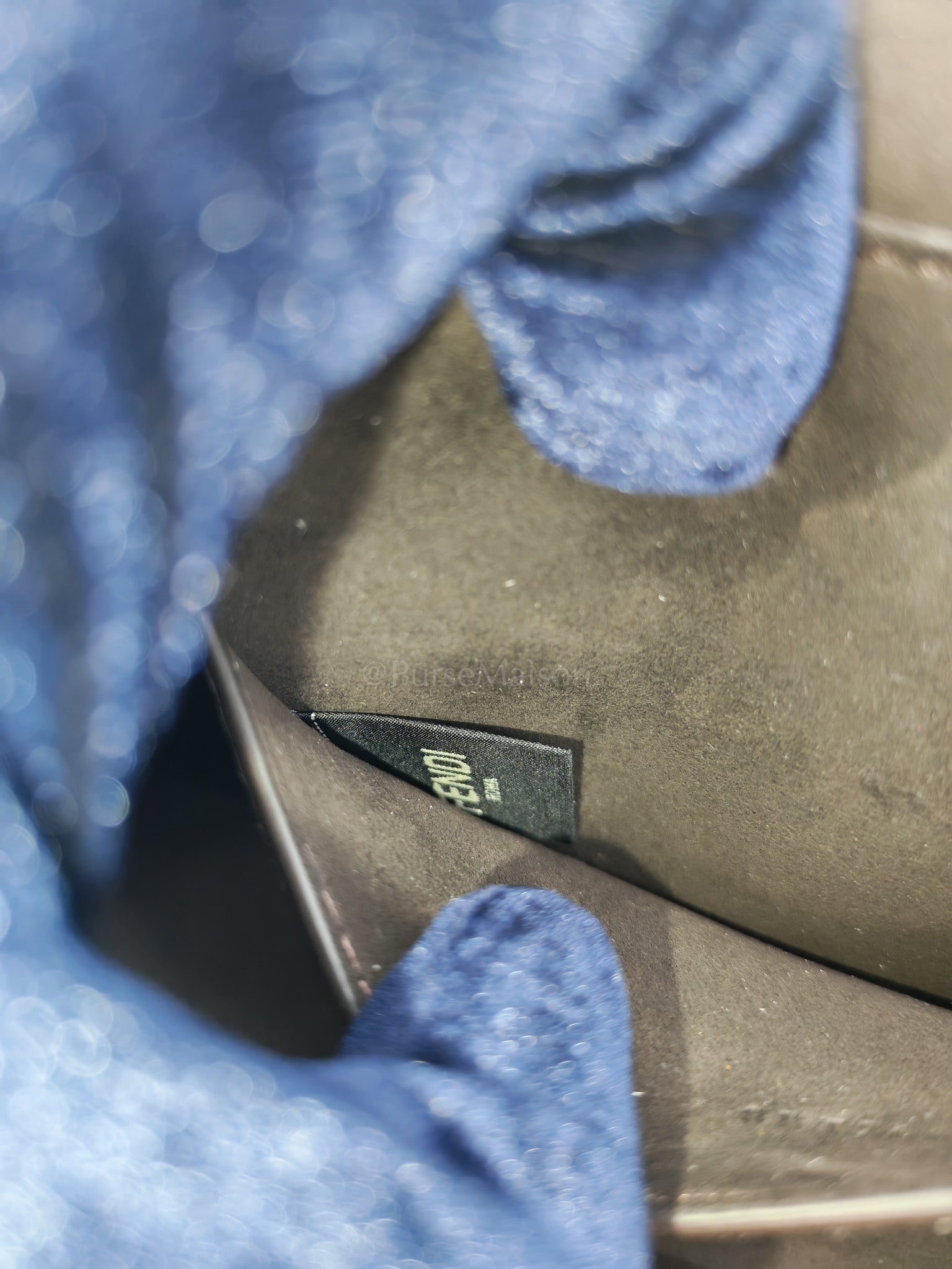 Zucca Medium C'mon Jacquard FF Canvas & Leather Trim Shoulder Bag | Purse Maison Luxury Bags Shop