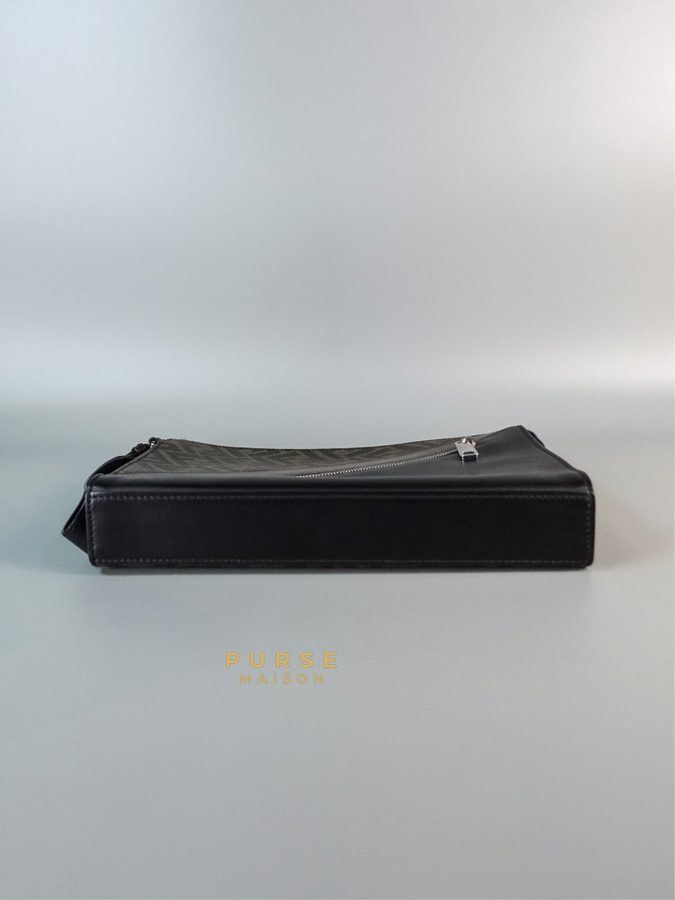 Zucca Print Canvas Diagonal Zip Clutch | Purse Maison Luxury Bags Shop