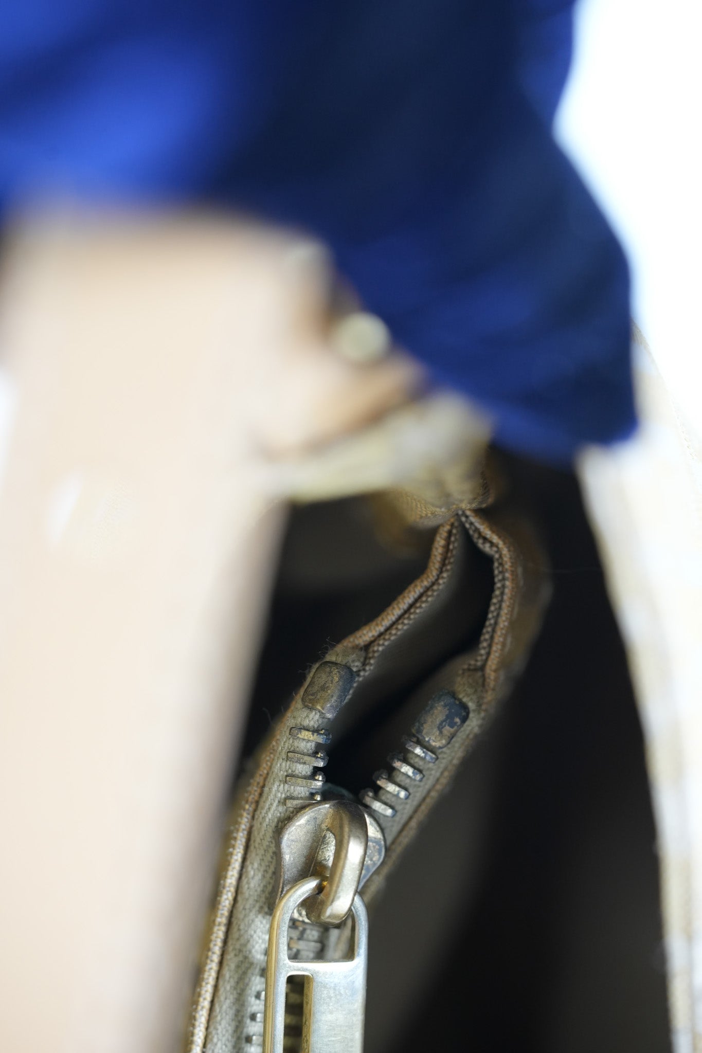 Zucchini Mamma Baguette Cloth Bag in Beige | Purse Maison Luxury Bags Shop