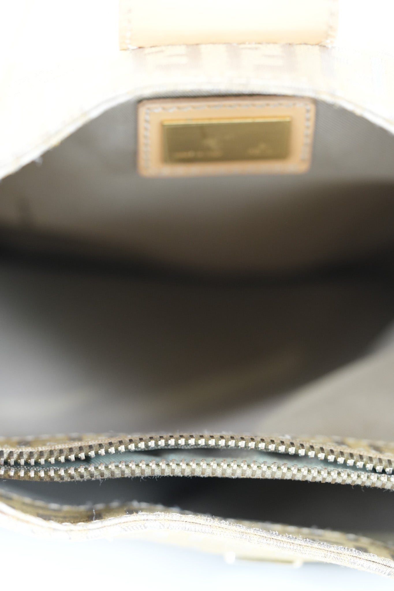 Zucchini Mamma Baguette Cloth Bag in Beige | Purse Maison Luxury Bags Shop