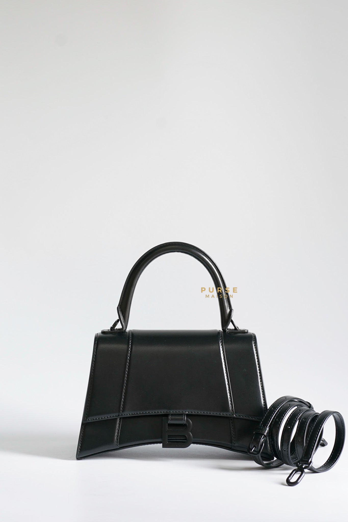 Balenciaga All Black Hourglass Bag