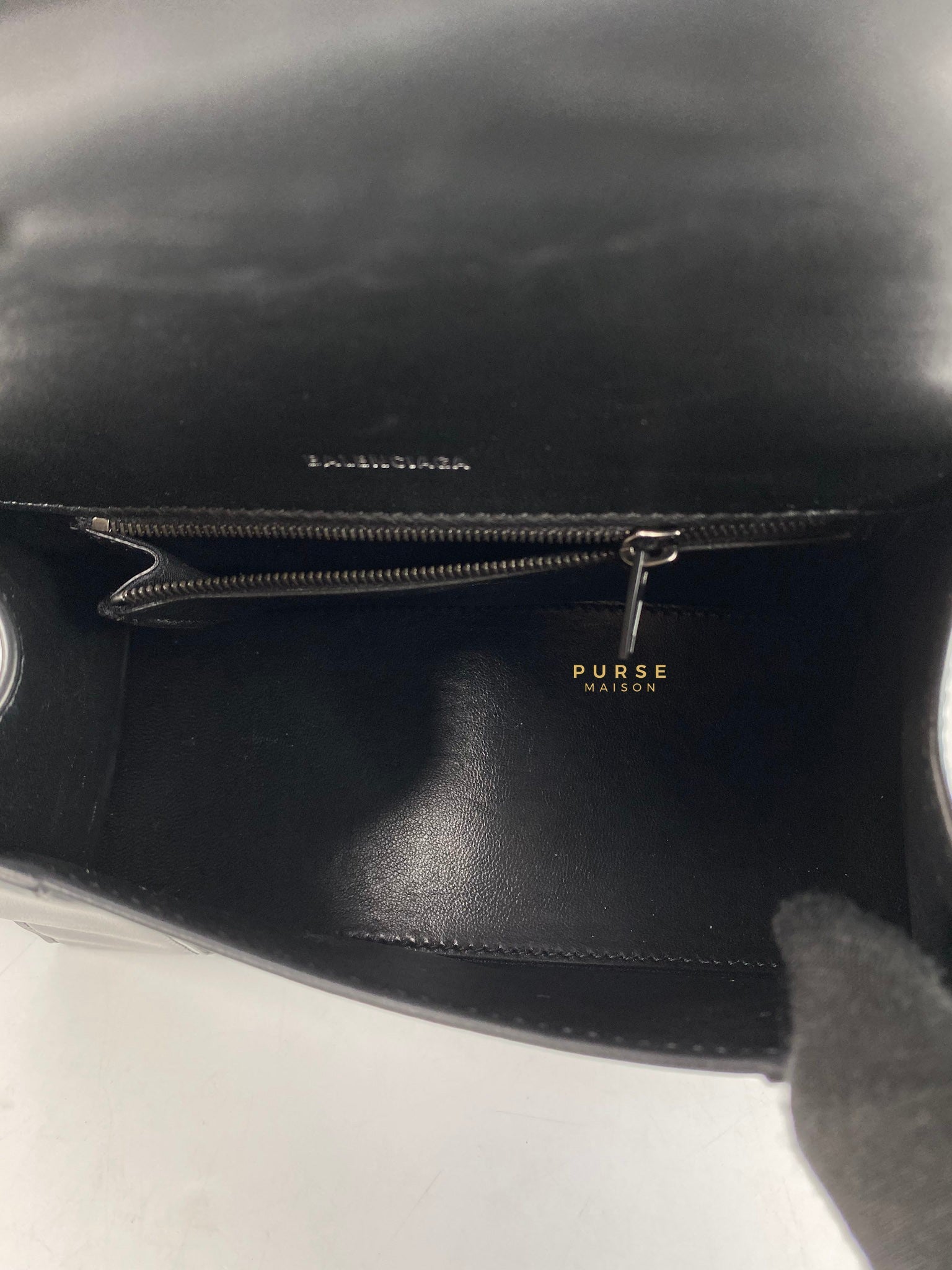 Balenciaga All Black Hourglass Bag