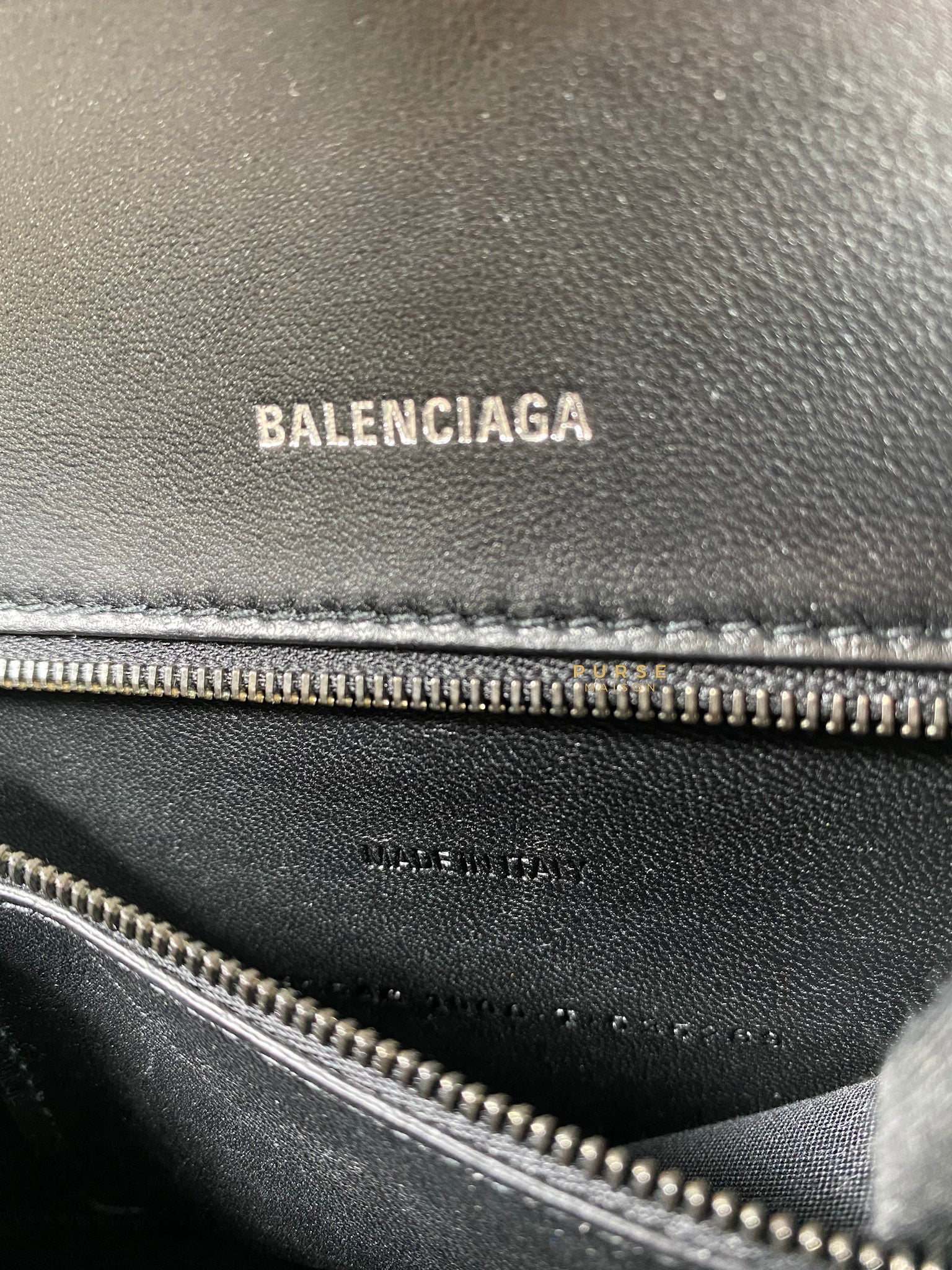 Balenciaga All Black Hourglass Bag