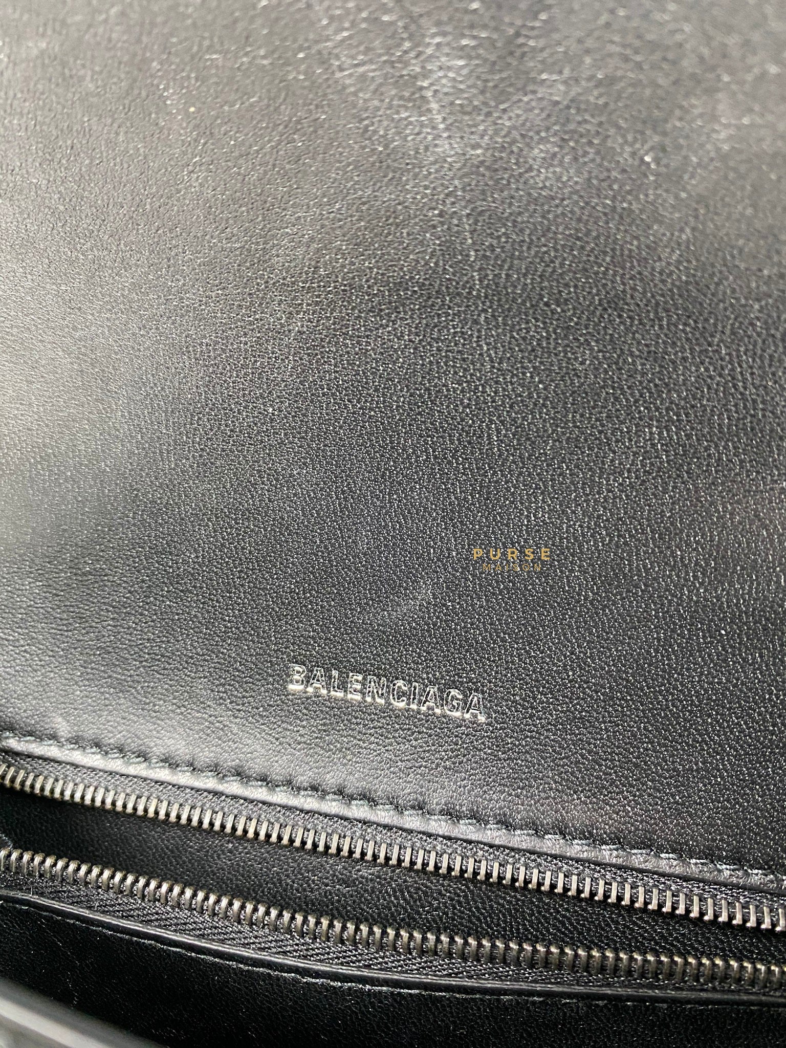 Balenciaga All Black Hourglass Bag