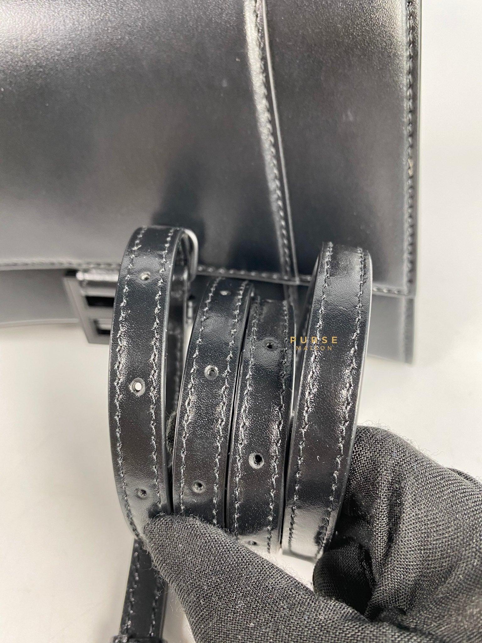 Balenciaga All Black Hourglass Bag